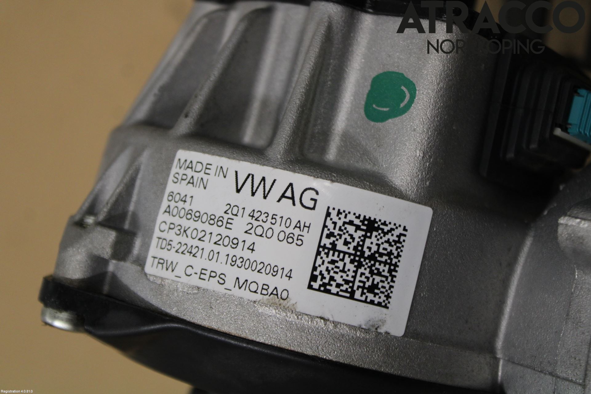 Volkswagen VW POLO VI 18->> Rattakselaggregat Innebygd Servo