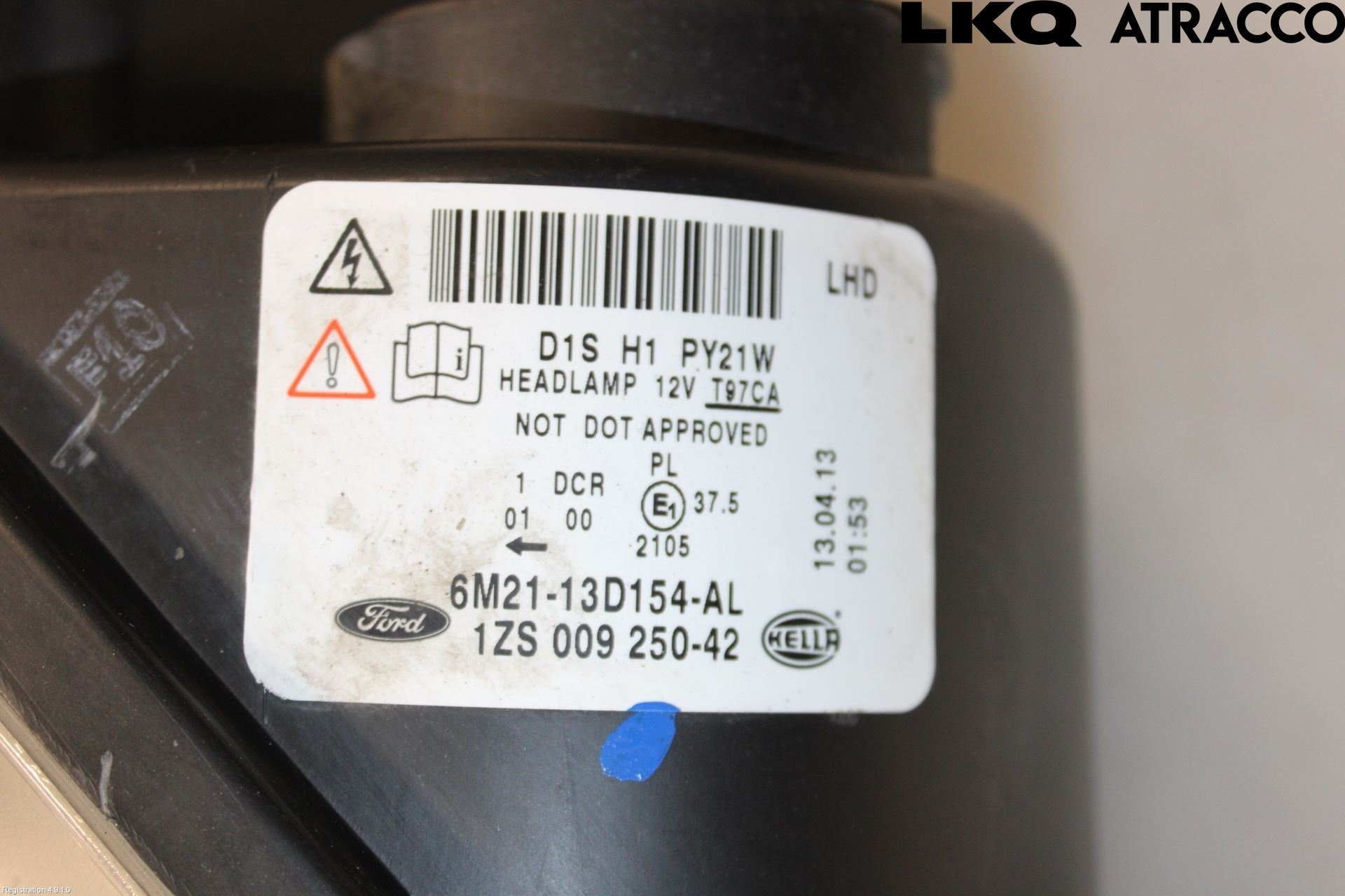 Ford S-MAX 06-15 Frontlykt Høyre