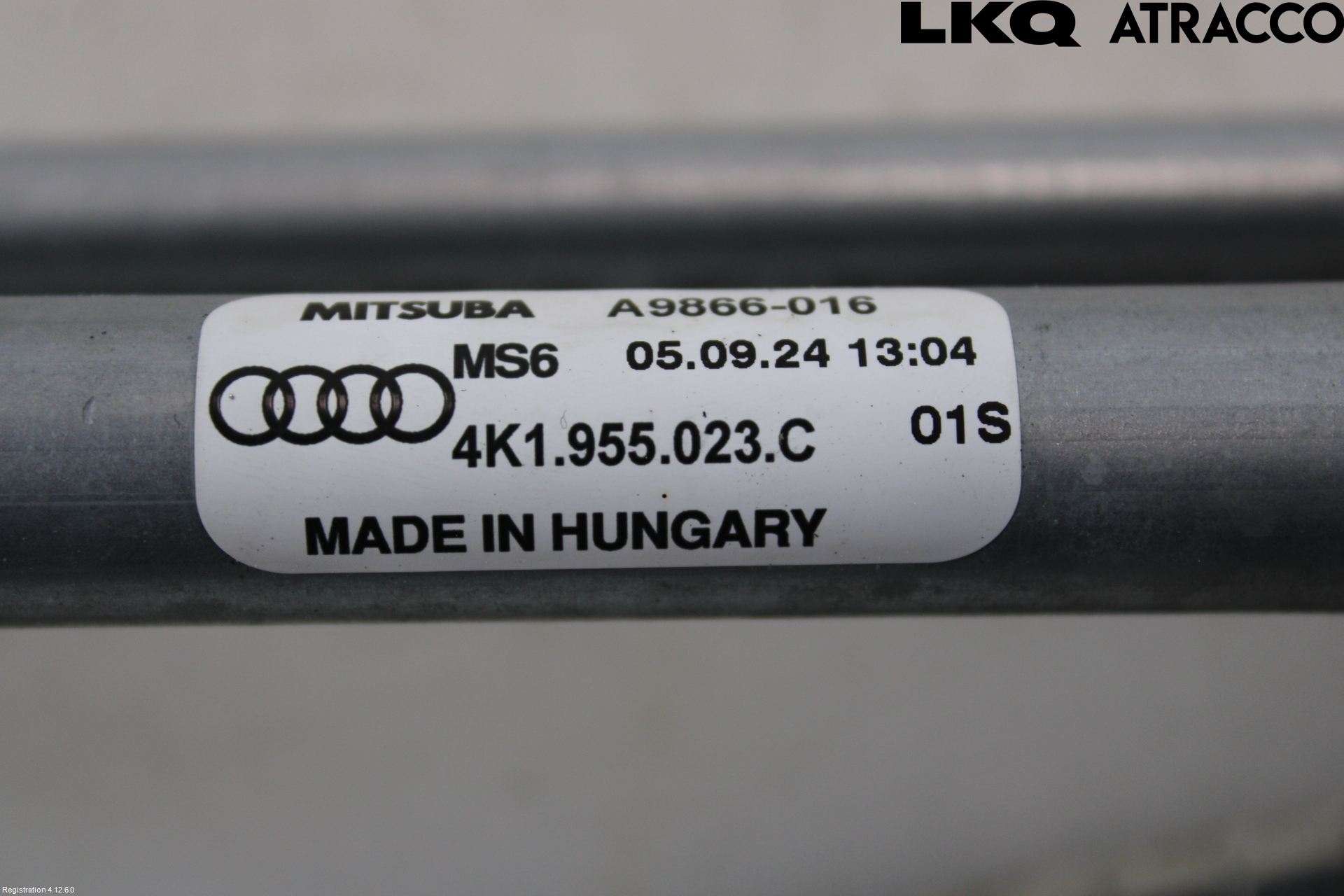 Audi A6/S6 E-TRON 24- Viskeroverføring Frontrute