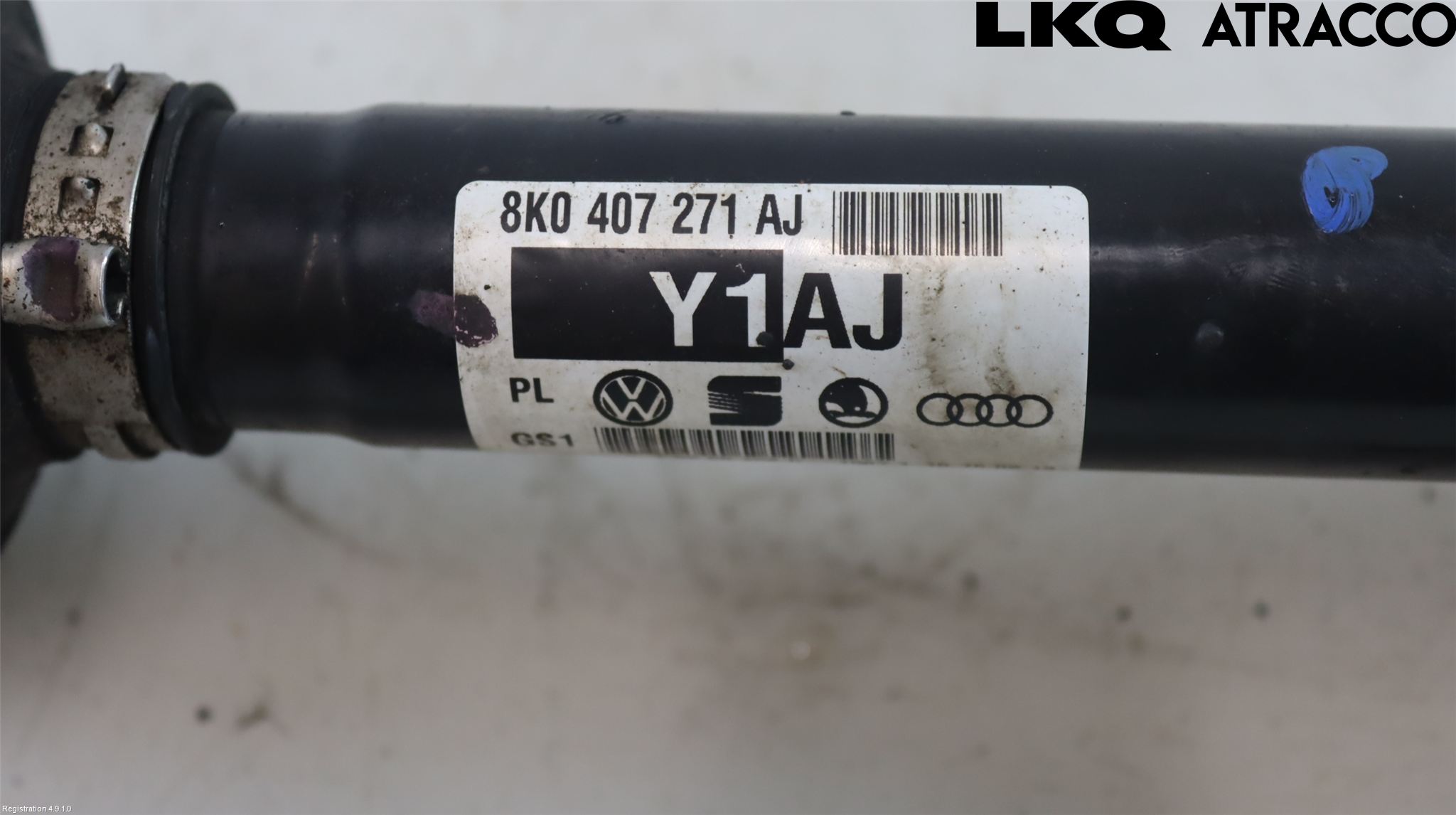 Audi A5 07-16 Drivaksel Foran Kompl Høyre
