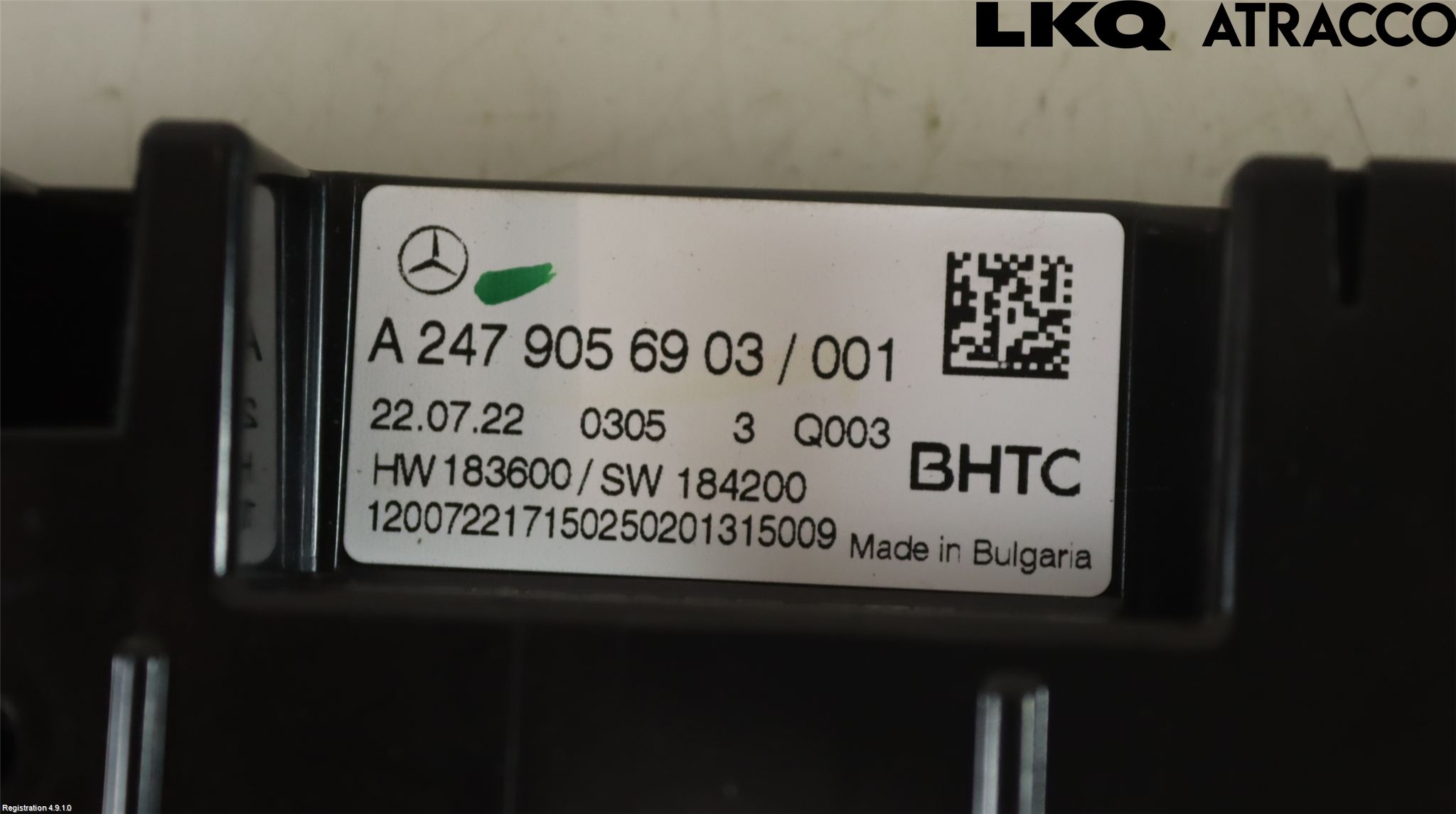 Mercedes-Benz MB CLA-KLASS (C118/X118) 19- Varmeapparat Panel(Regulering)