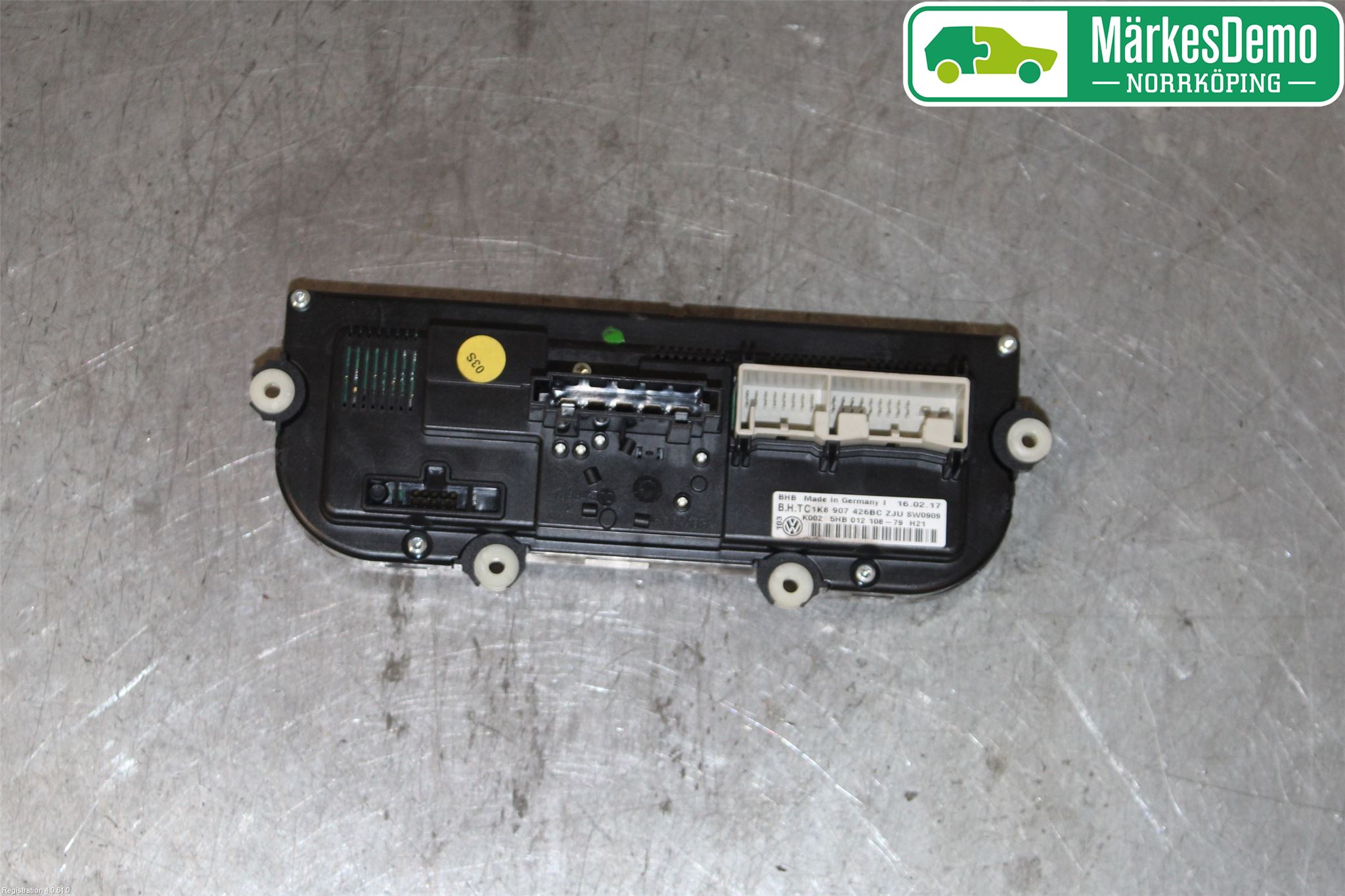 Volkswagen VW CADDY 16-20 Varmeapparat Panel(Regulering)