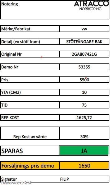 Volkswagen VW T-ROC 18- Støtfanger Bak Overtrekk