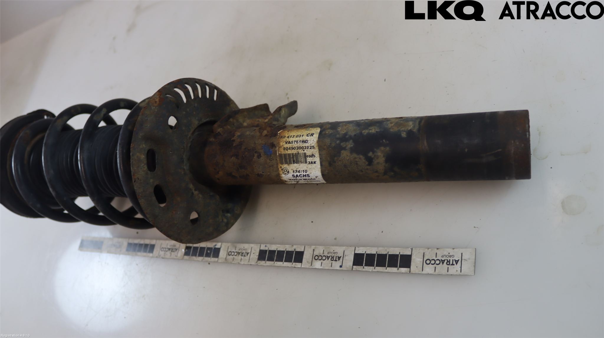Volkswagen VW GOLF VI 09-13 Fjærbein Foran Høyre