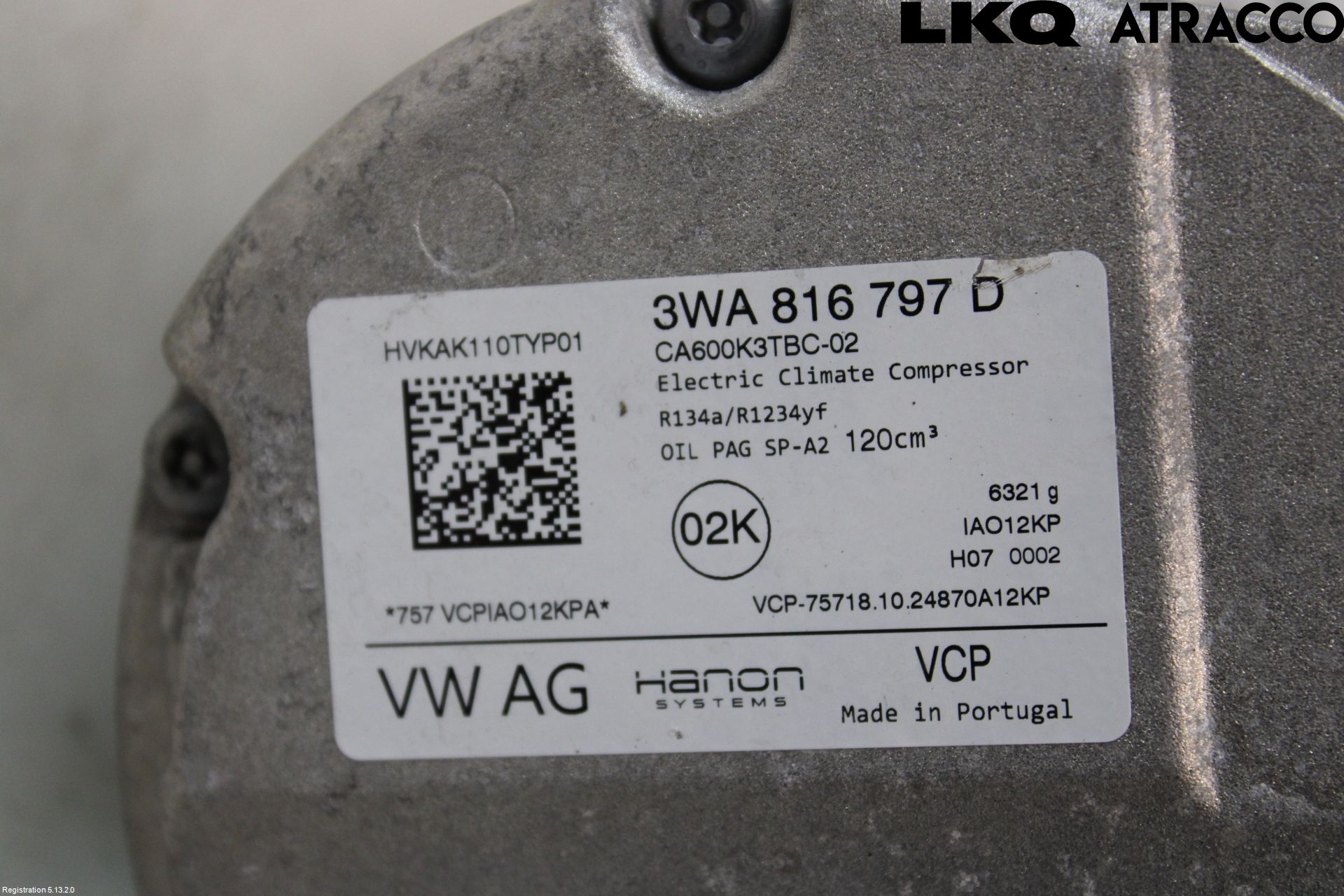 Audi A3/S3 8Y 21- Varme Ac Kompressor