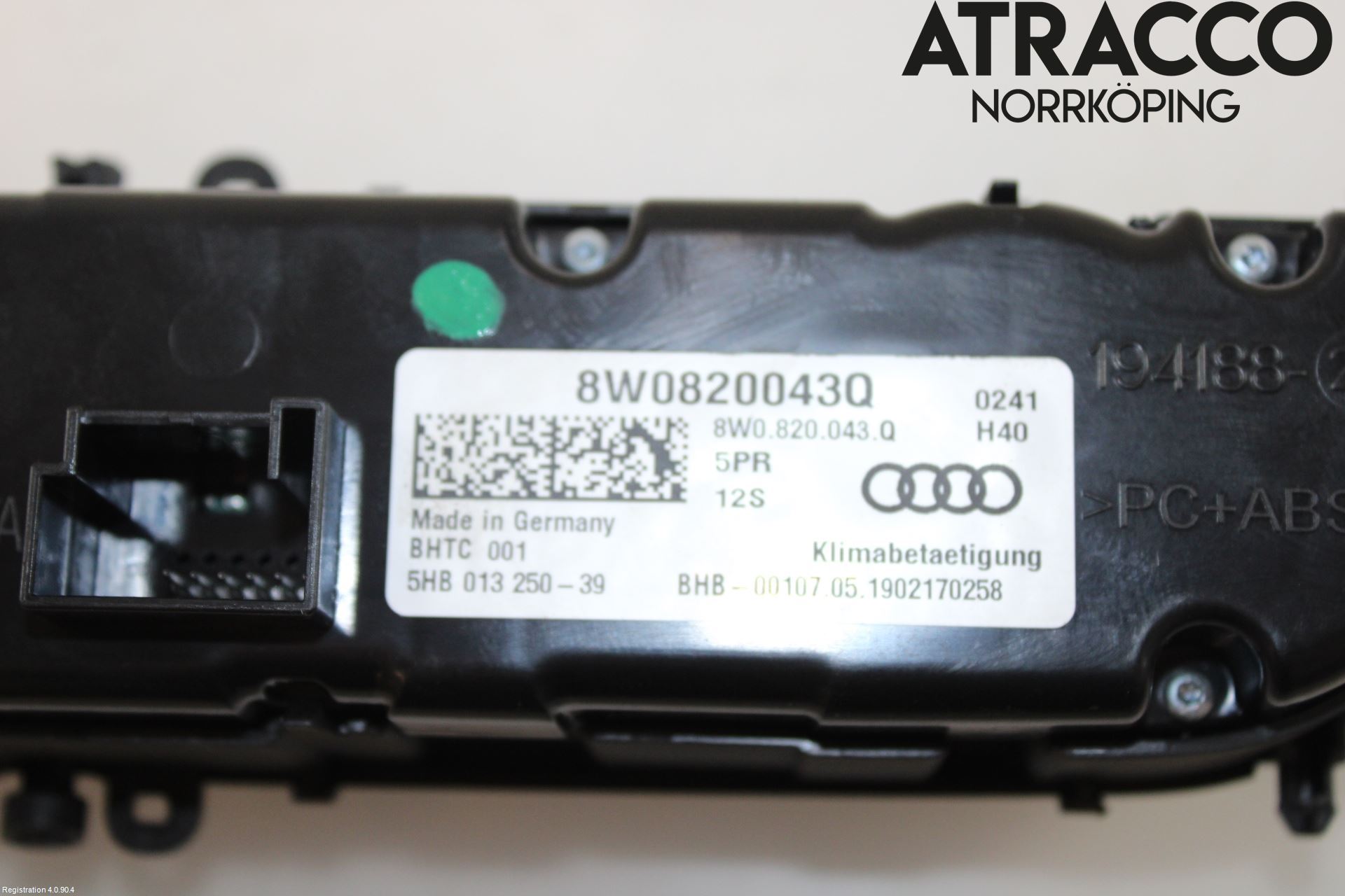 Audi A4/S4 B9 20- Varmeapparat Panel(Regulering)