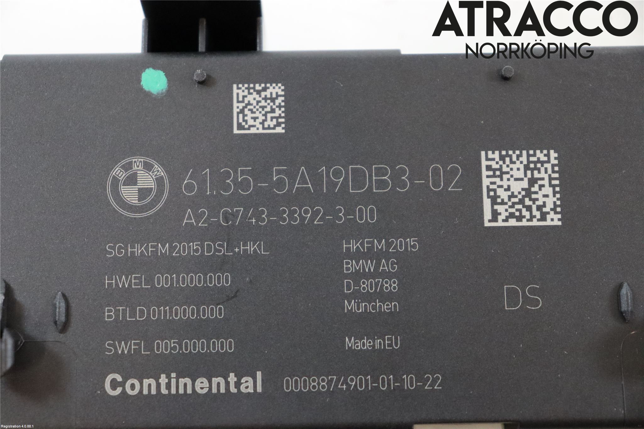 BMW 5 G30/G31/F90 17-23 Styreenhet Bakluke