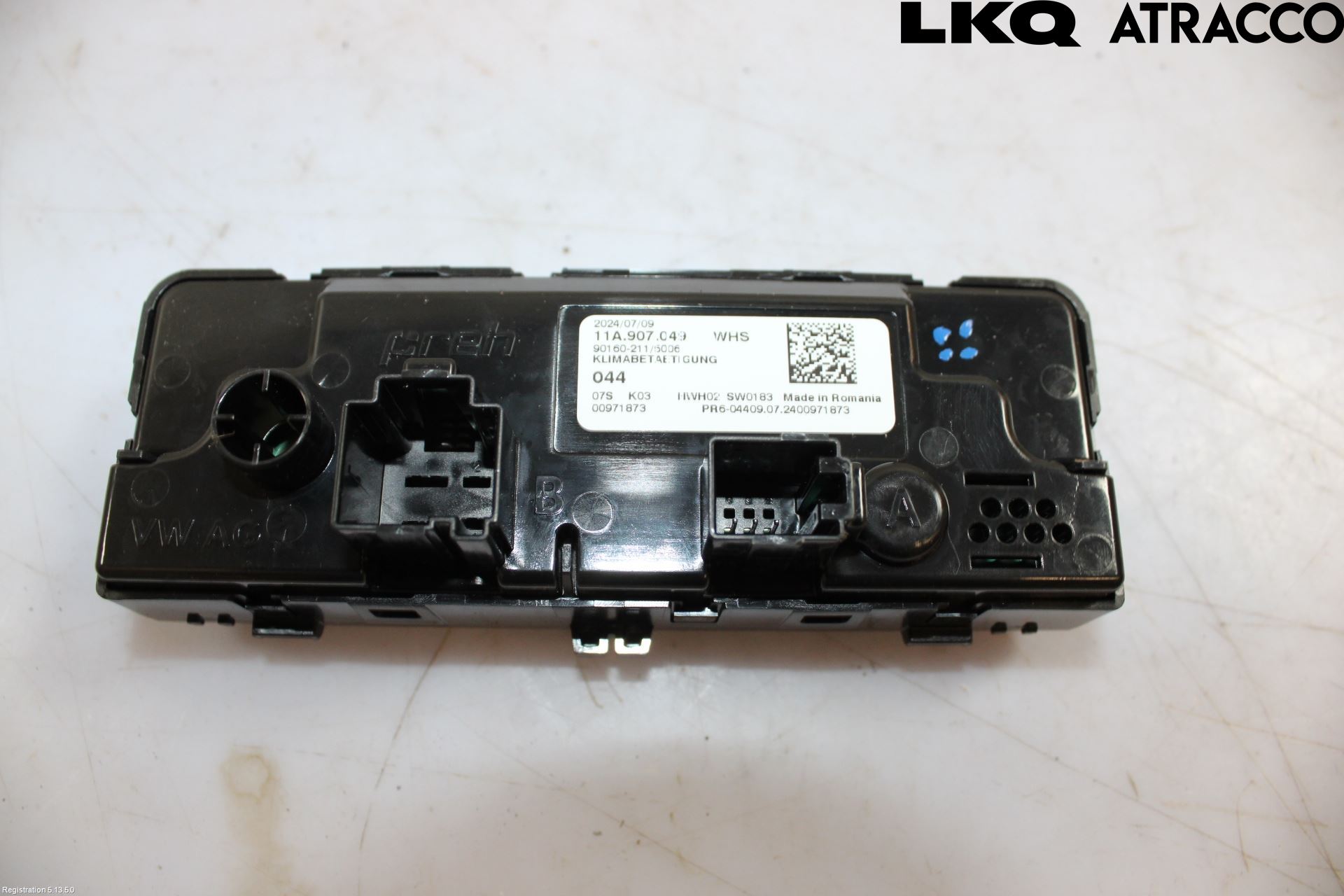 Volkswagen VW ID.7/TOURER 24- Varme Ac Betjening-Display