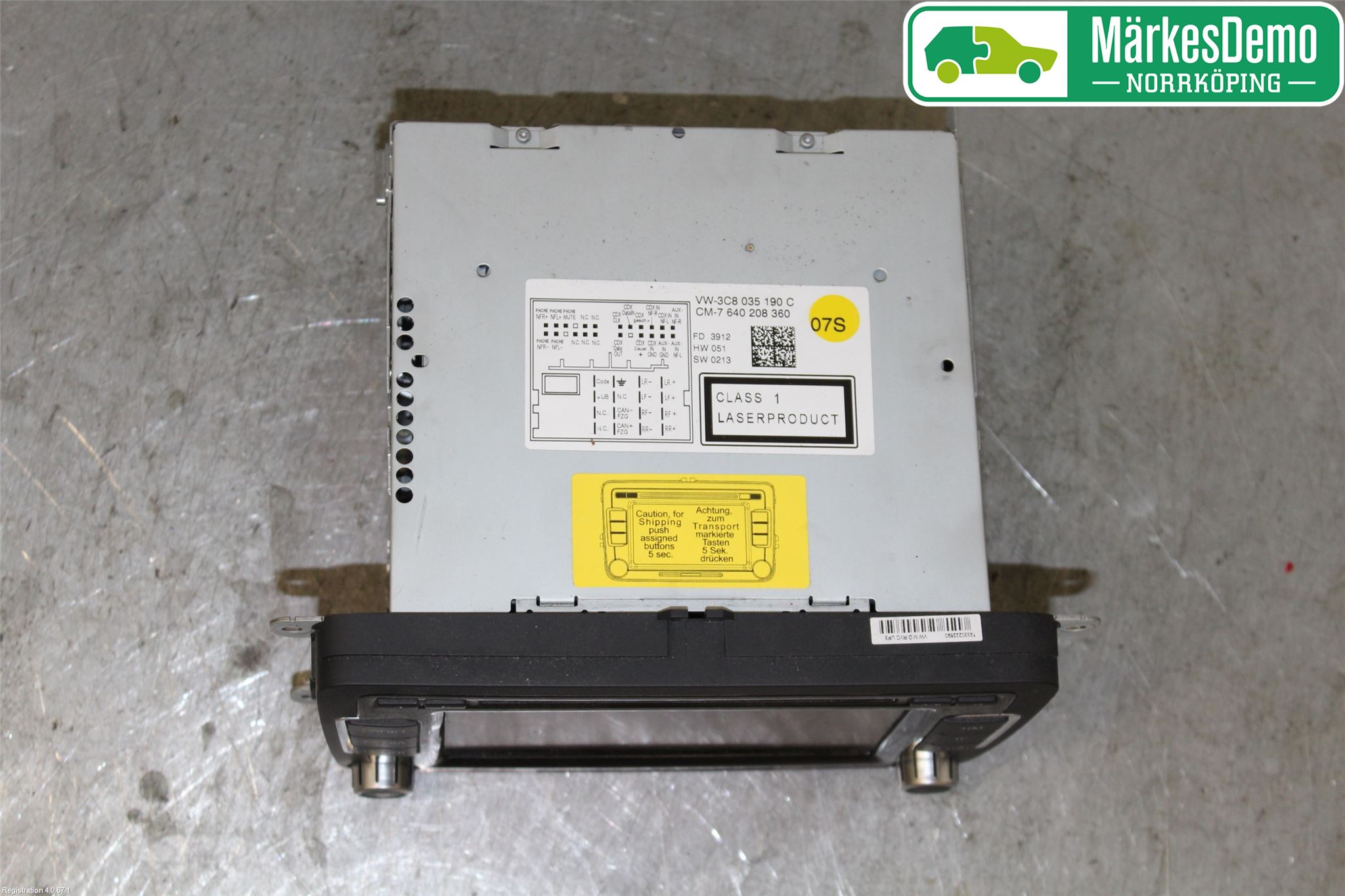 Volkswagen VW PASSAT 11-14 Stereo Radio Med Cd