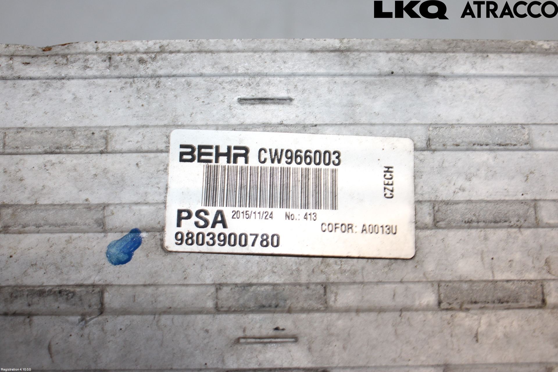 Peugeot 208 12-15 Intercooler Radiator