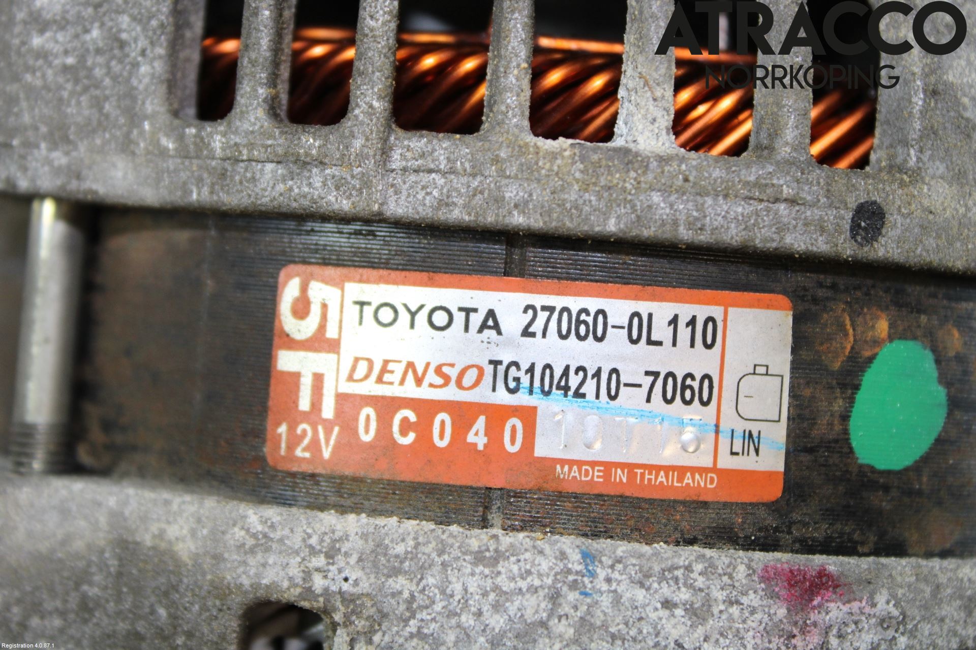 Toyota HILUX 16- Dynamo