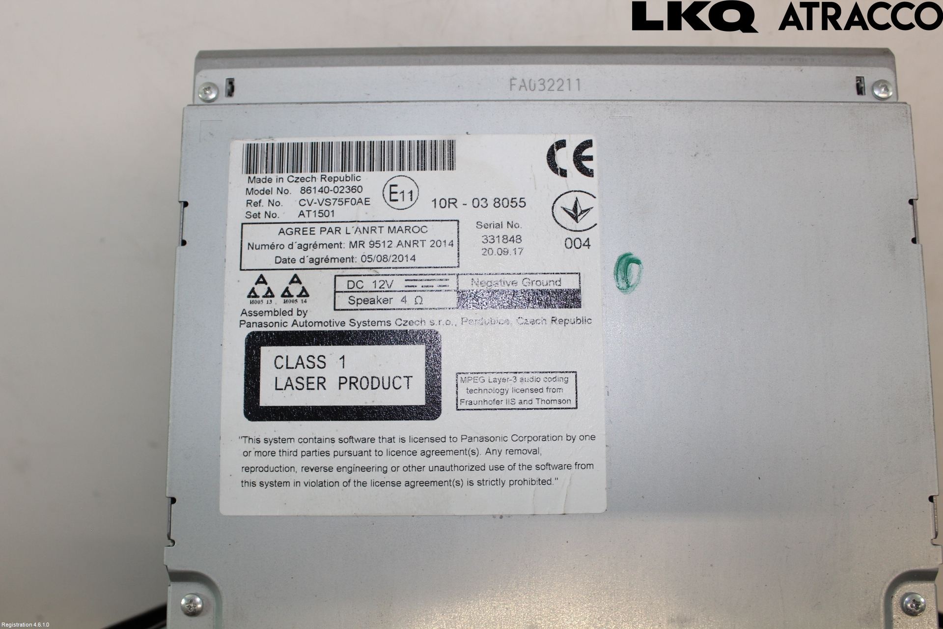 Toyota AURIS 13-19 Stereo Radio Med Cd