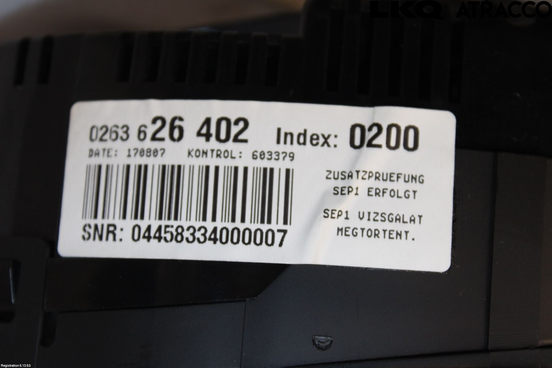 Audi A4/S4 05-07 Instr Kombinert