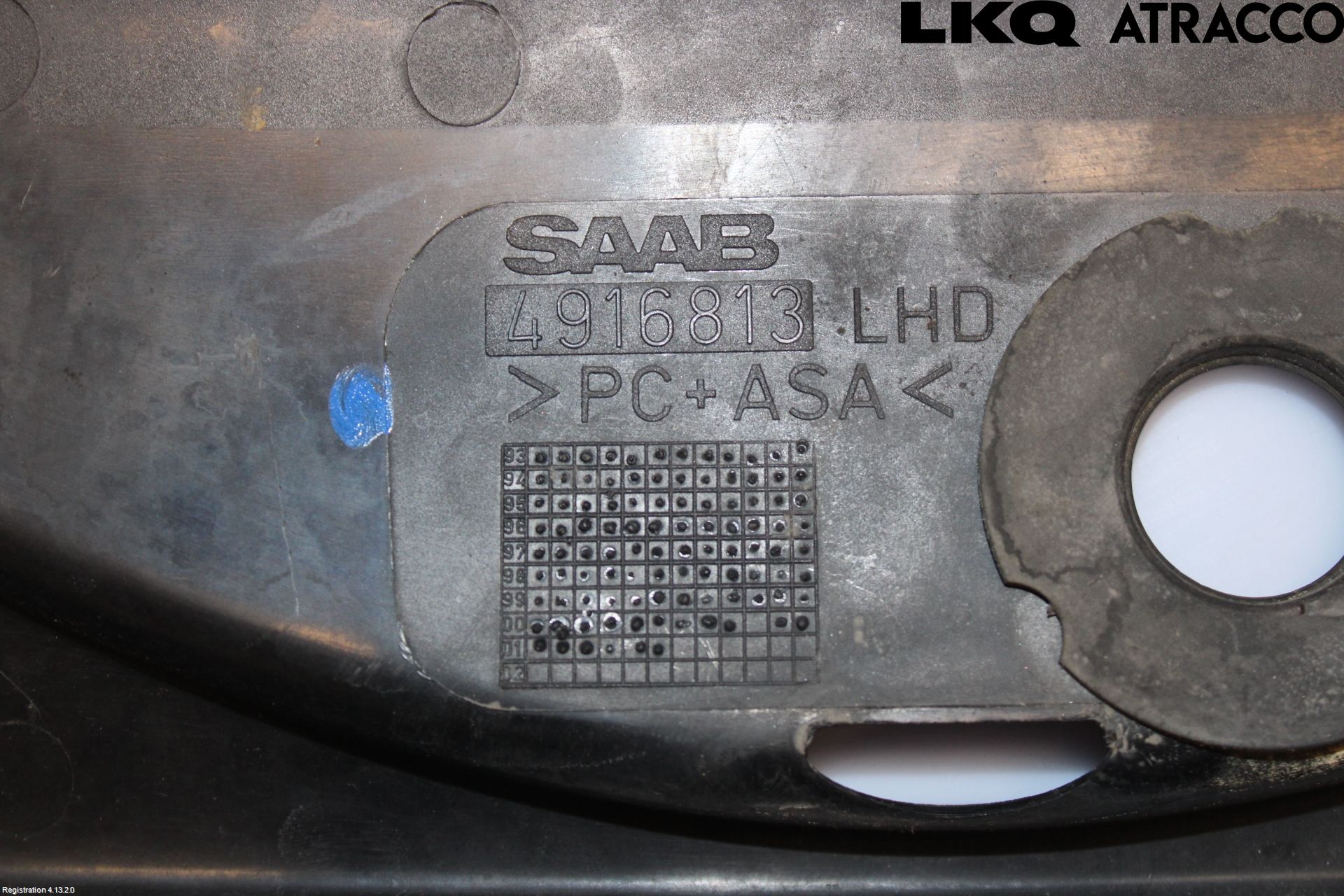 Saab 9-3 VER 1 98-03 Visker Deksel-Grill-Under Frr