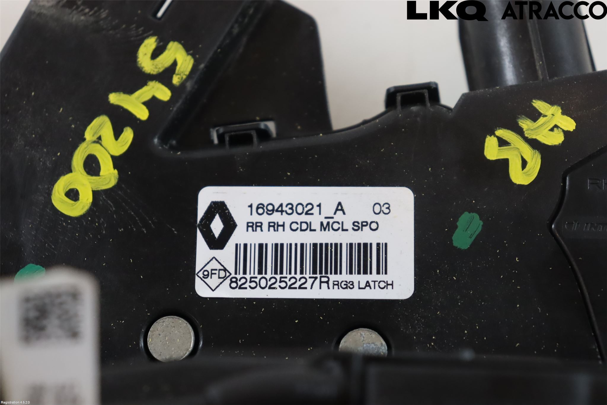 Renault MEGANE IV 16-23 Dørlås - Låsekasse