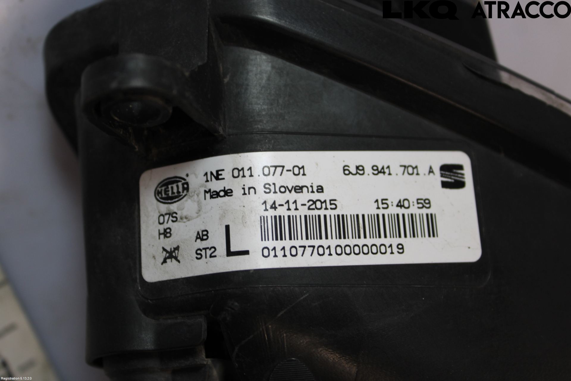 Seat TOLEDO 12-19 Frontlykt-Kurve-Tåkelys