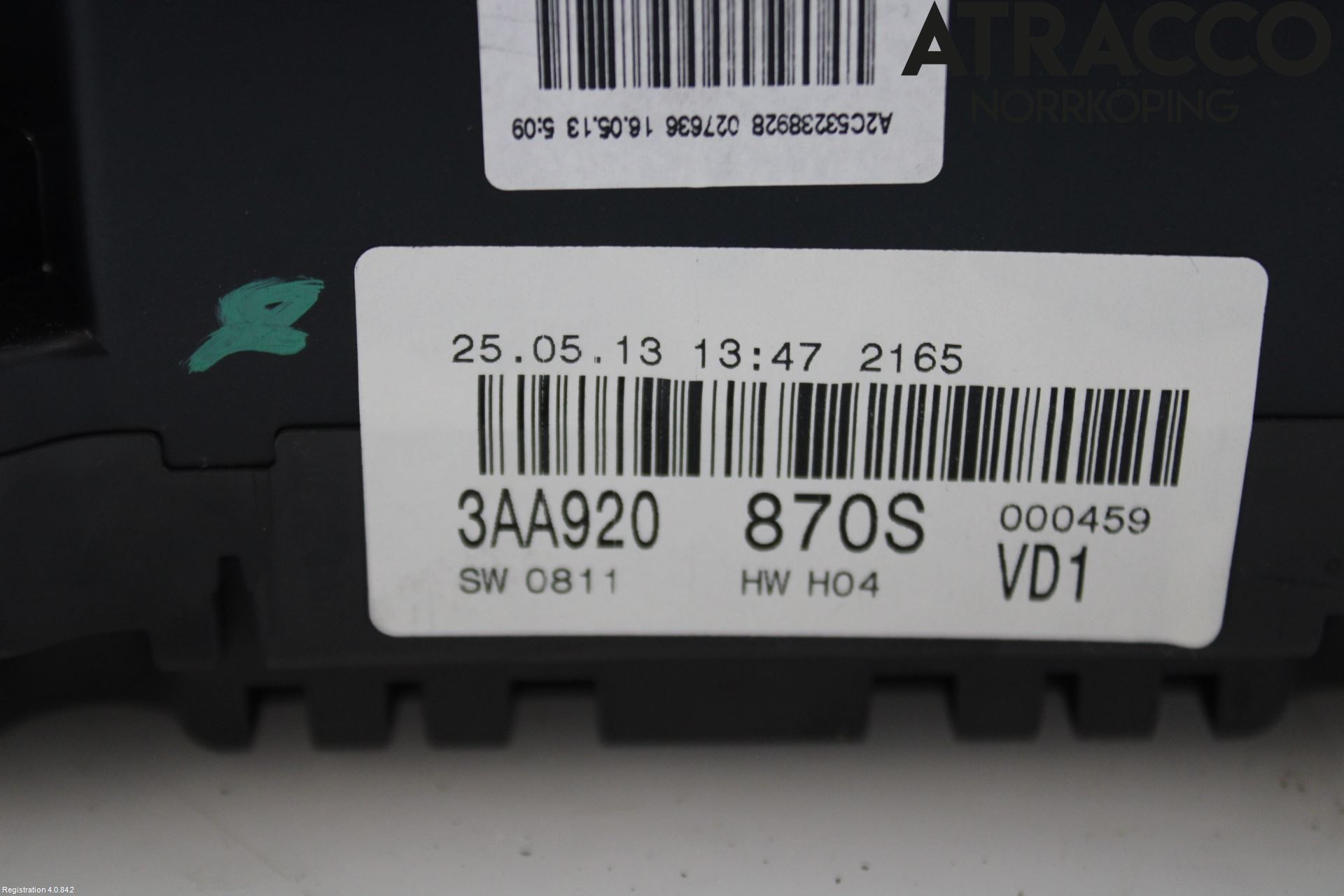 Volkswagen VW PASSAT 11-14 Instr Kombinert