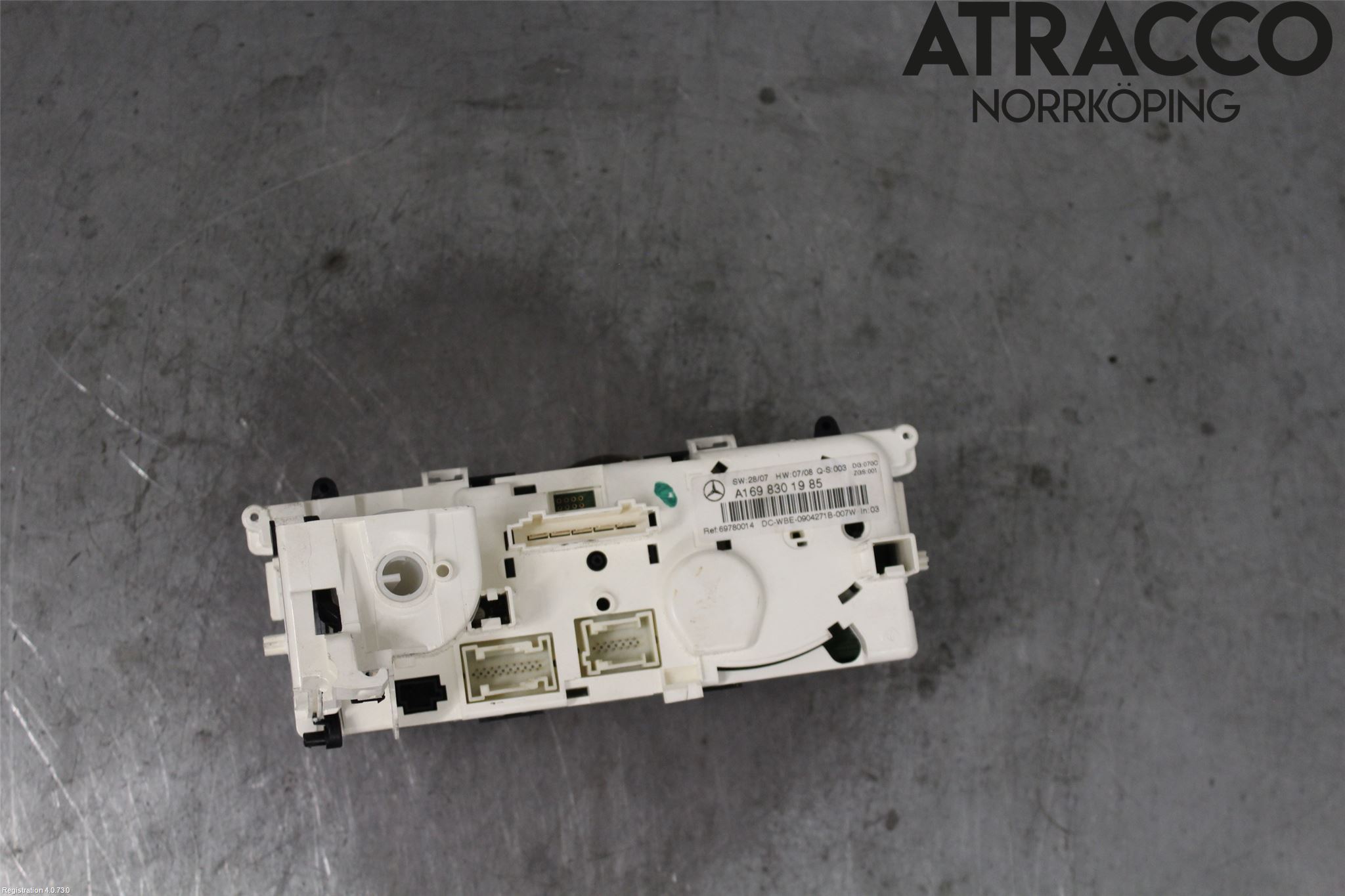 Mercedes-Benz MB B-KLASS (W245) 05-12 Varmeapparat Panel(Regulering)