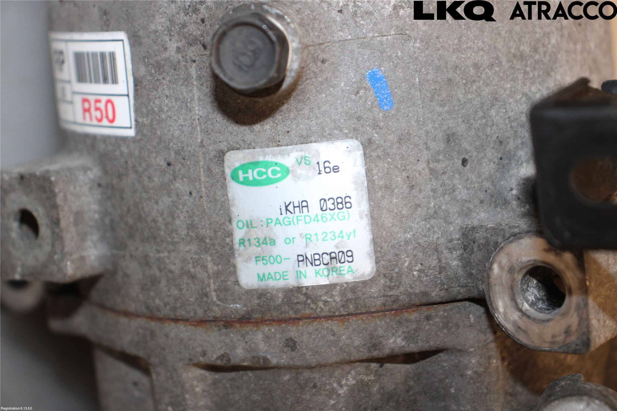 Kia CARENS III 13-19 Varme Ac Kompressor