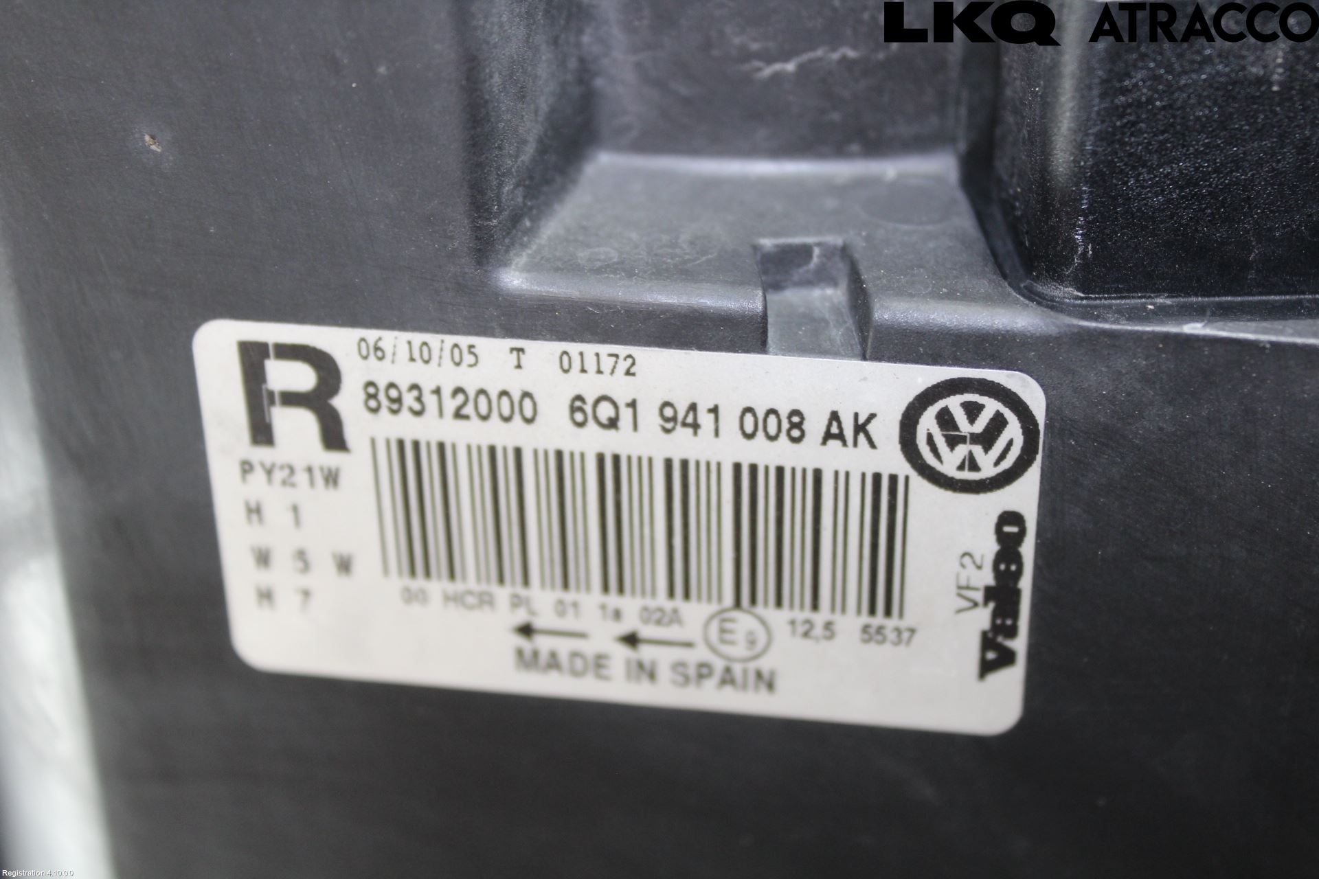 Volkswagen VW POLO 05-09 Frontlykt Høyre