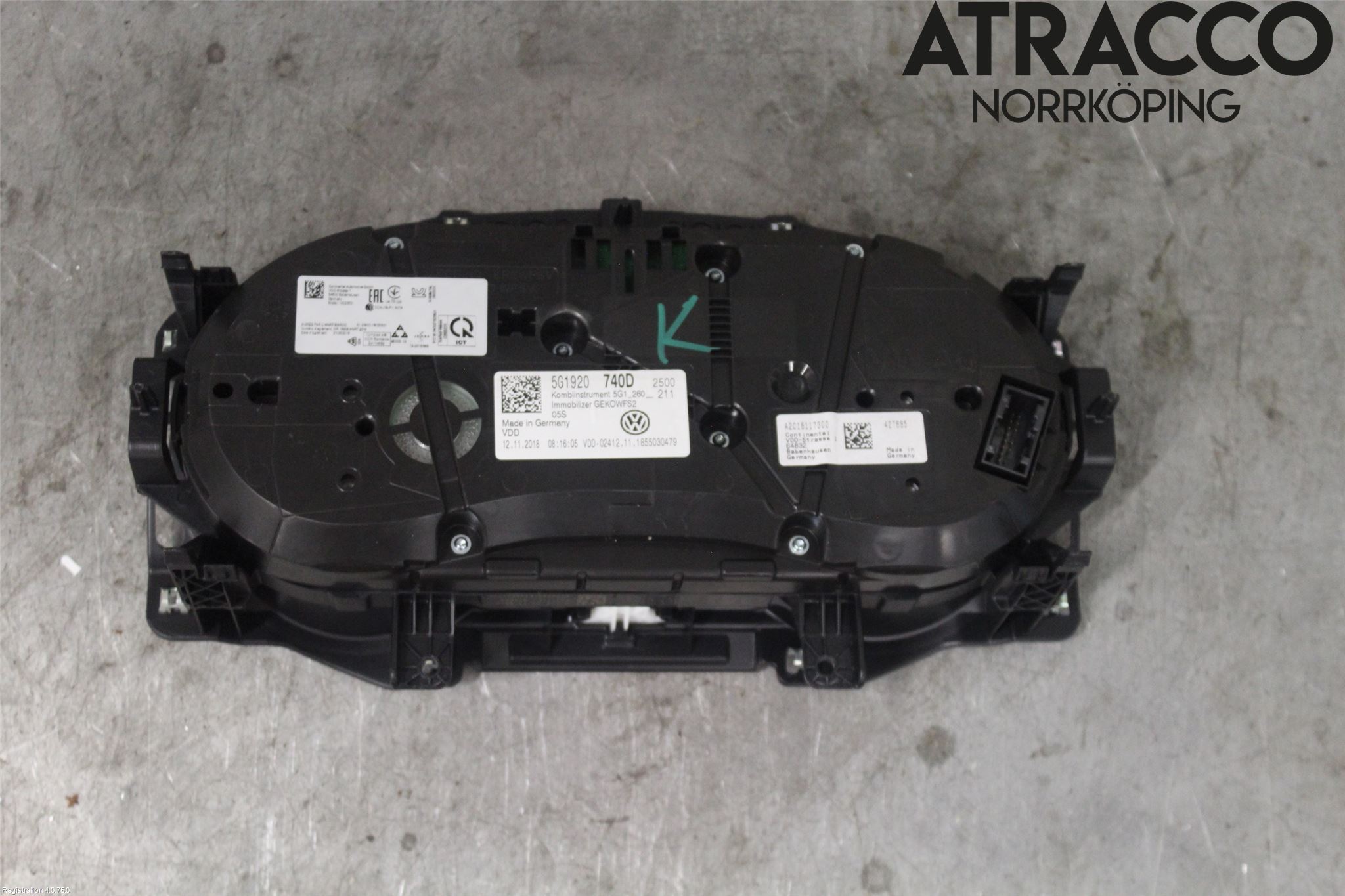 Volkswagen VW GOLF / E-GOLF VII 13-20 Instr Kombinert