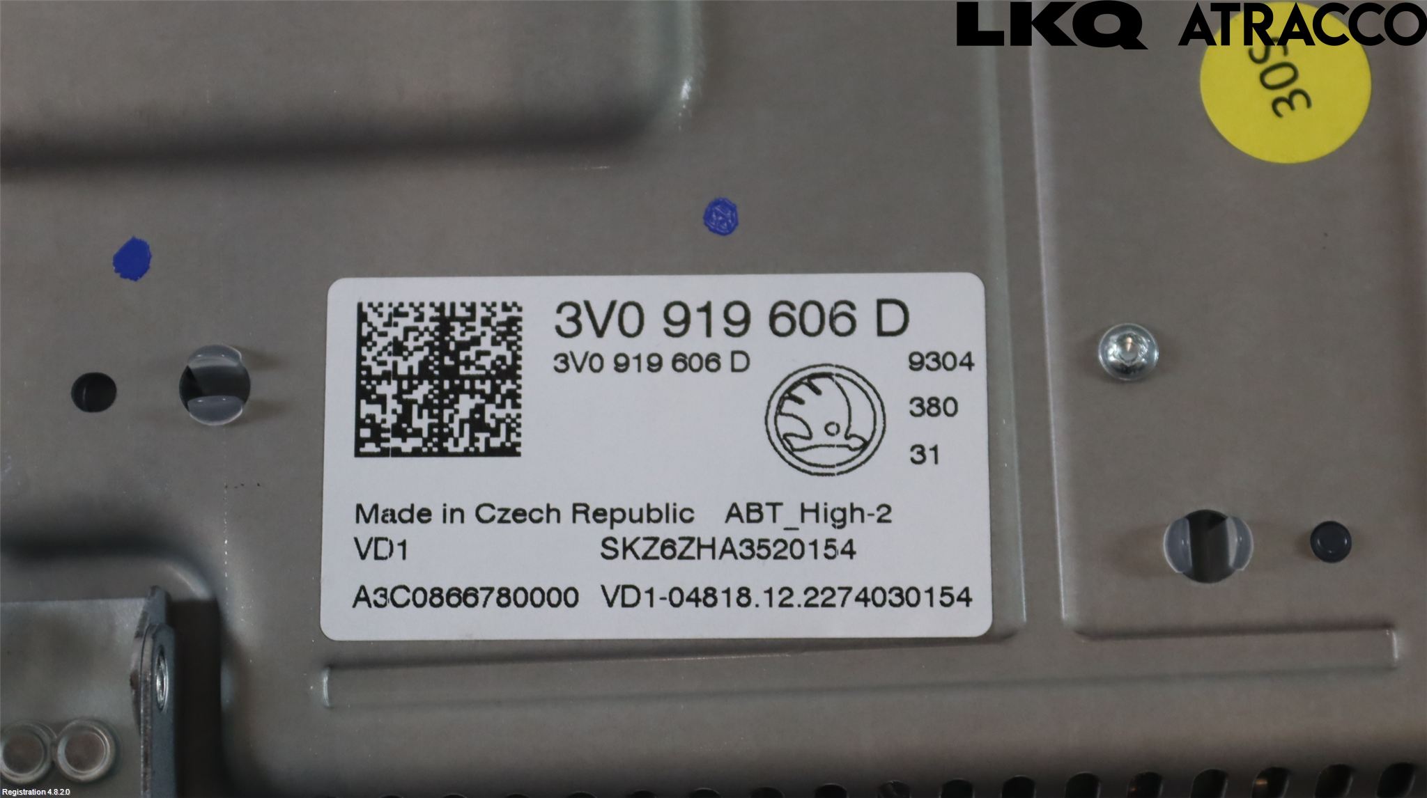 Skoda SUPERB 16-24 Multifunktionsdisplay