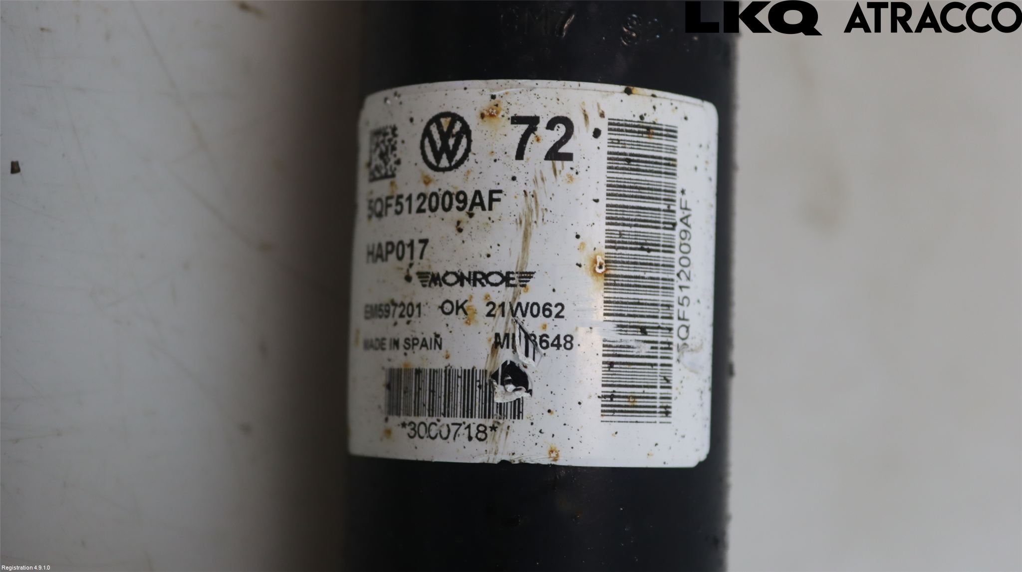 Seat TARRACO 19- Støtdemper Bak