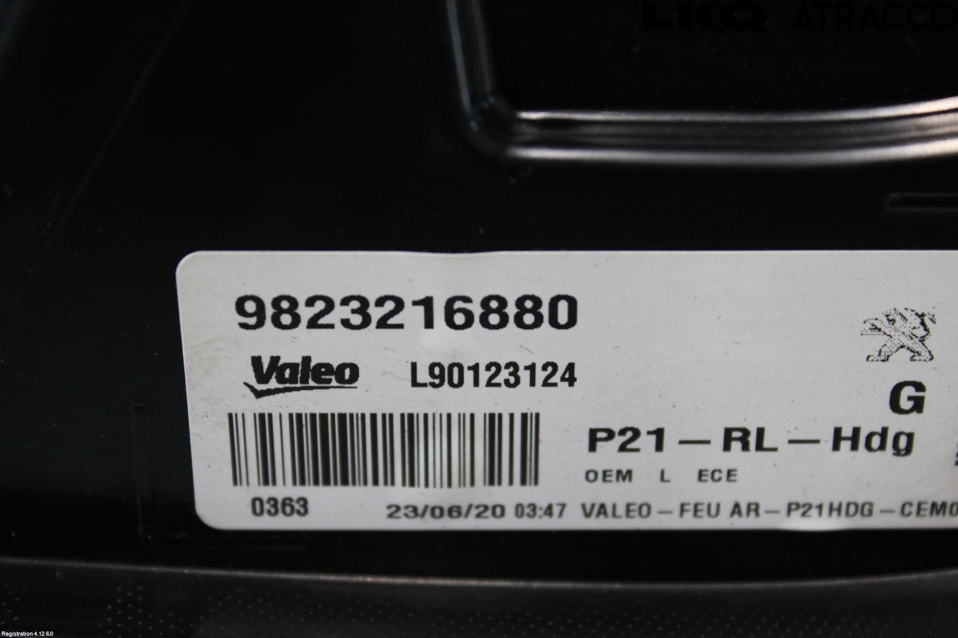 Peugeot 208/E-208 20- Baklykt Venstre