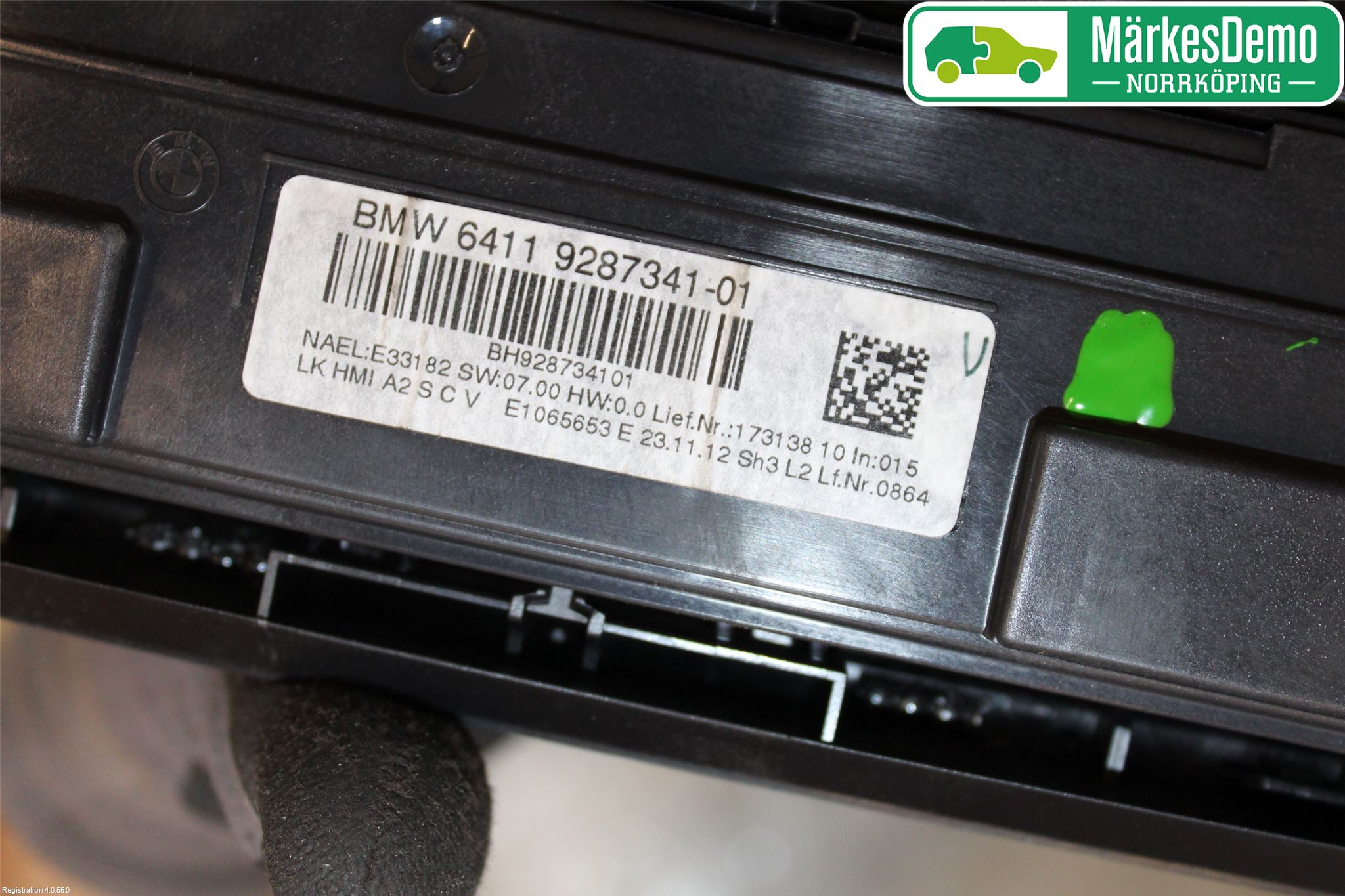 BMW 3 F30/F31/F80 12-19 Varmeapparat Panel(Regulering)