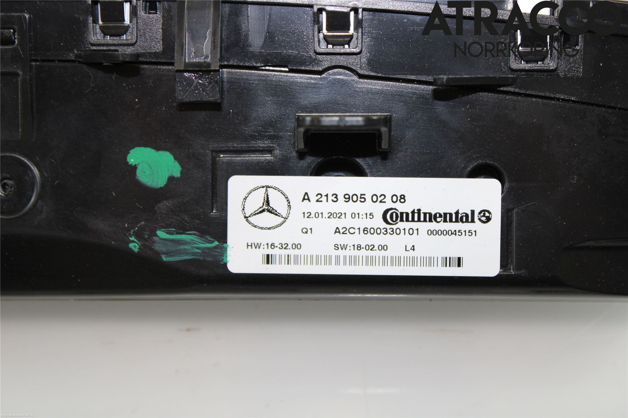 Mercedes-Benz MB E-KLASS (W213) 16-23 Varmeapparat Panel(Regulering)