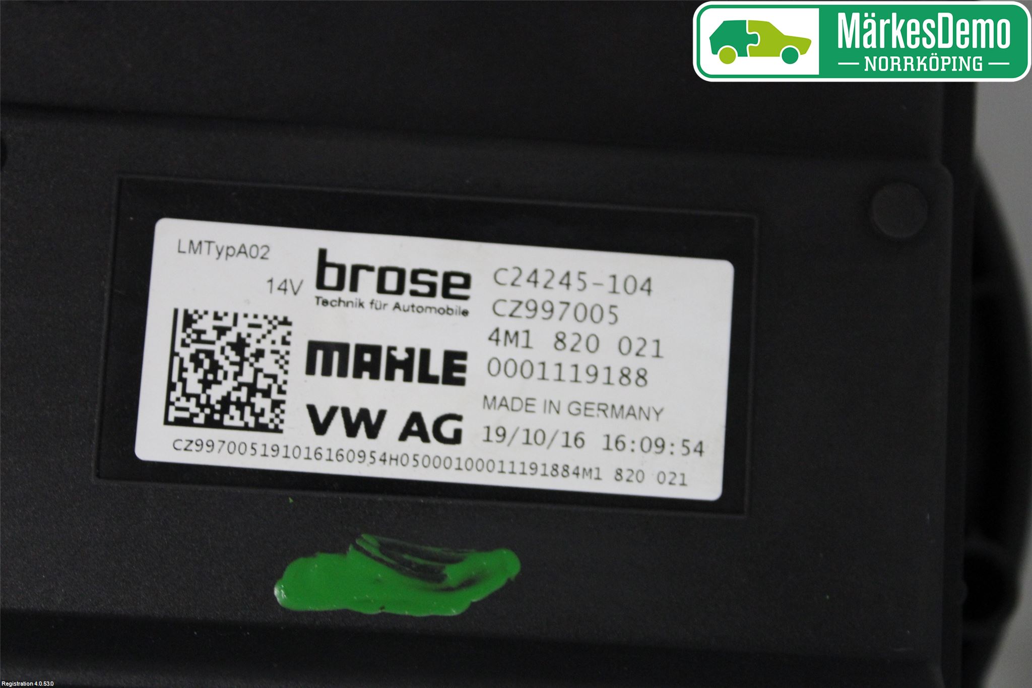 Audi A4/S4 B9 16-19 Varmeapparat Viftemotor
