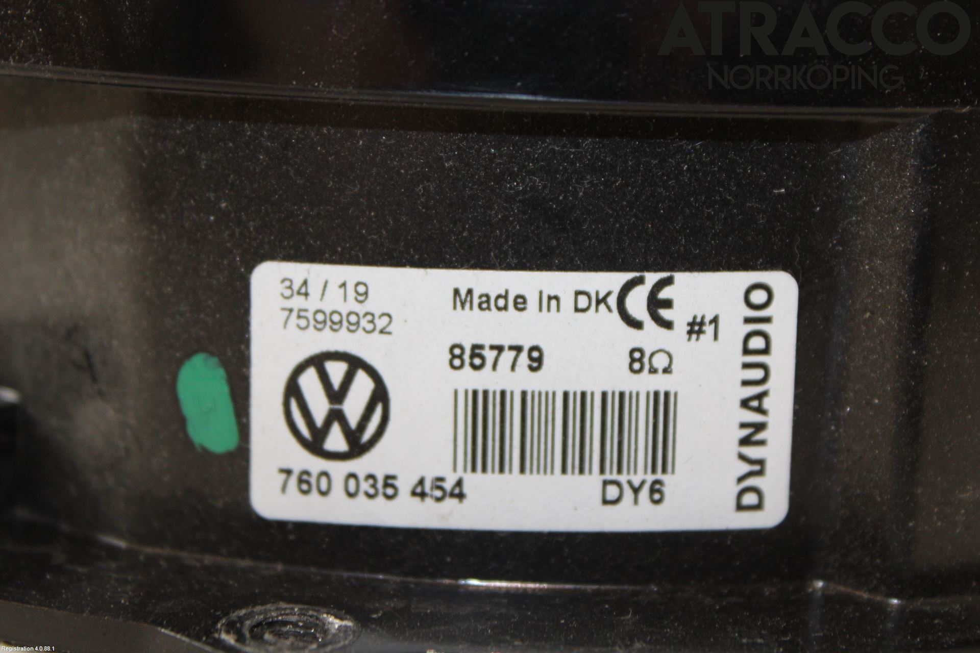 Volkswagen VW TOUAREG CR 18- Innr Høyttaler