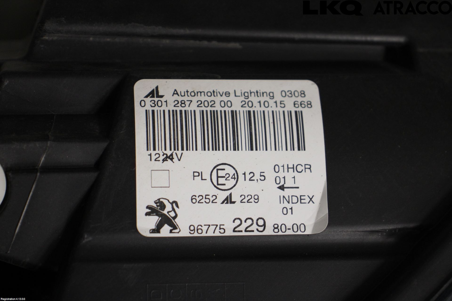 Peugeot 308 14-21 Frontlykt Høyre