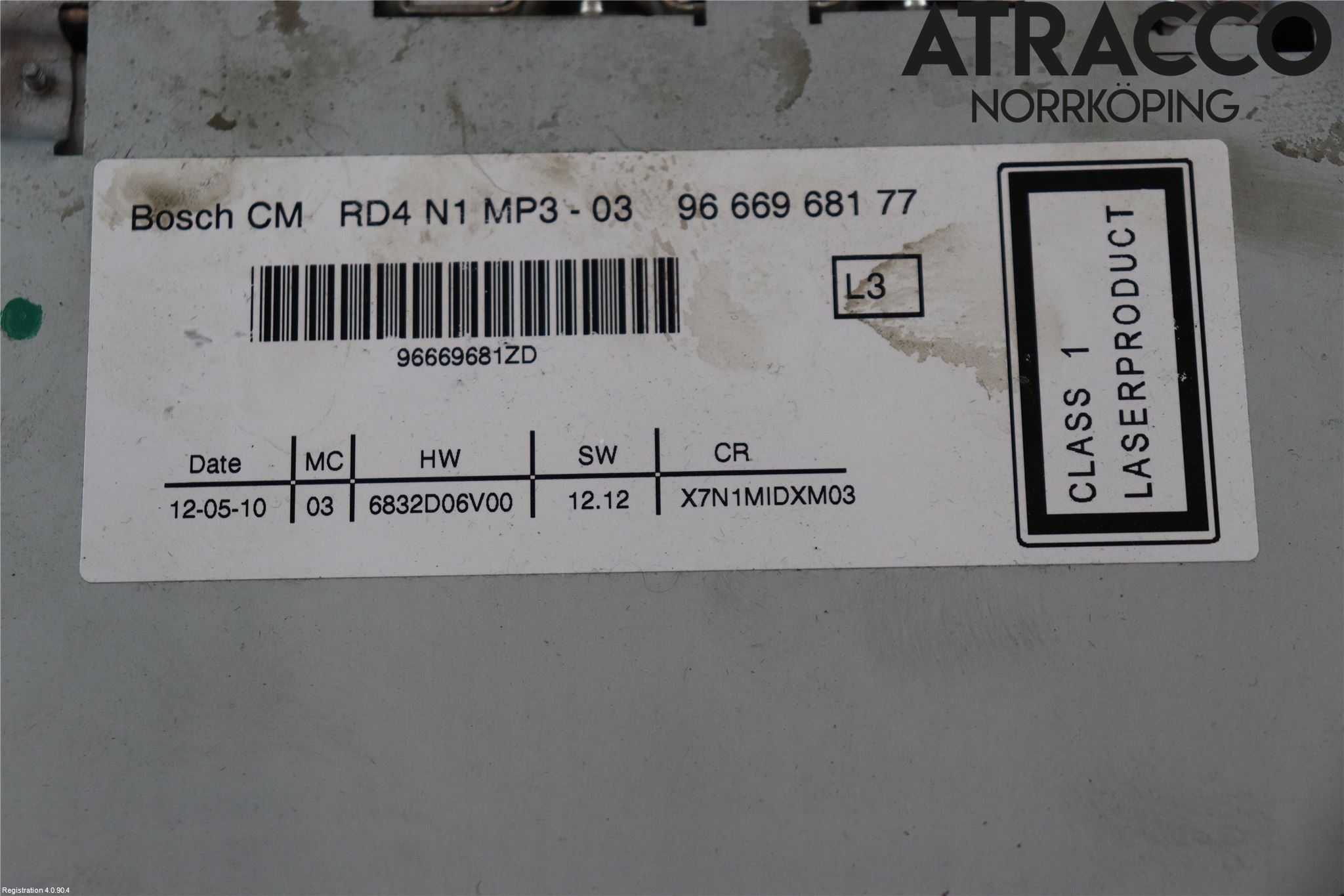 Citroen C5 08-17 Stereo Radio Med Cd