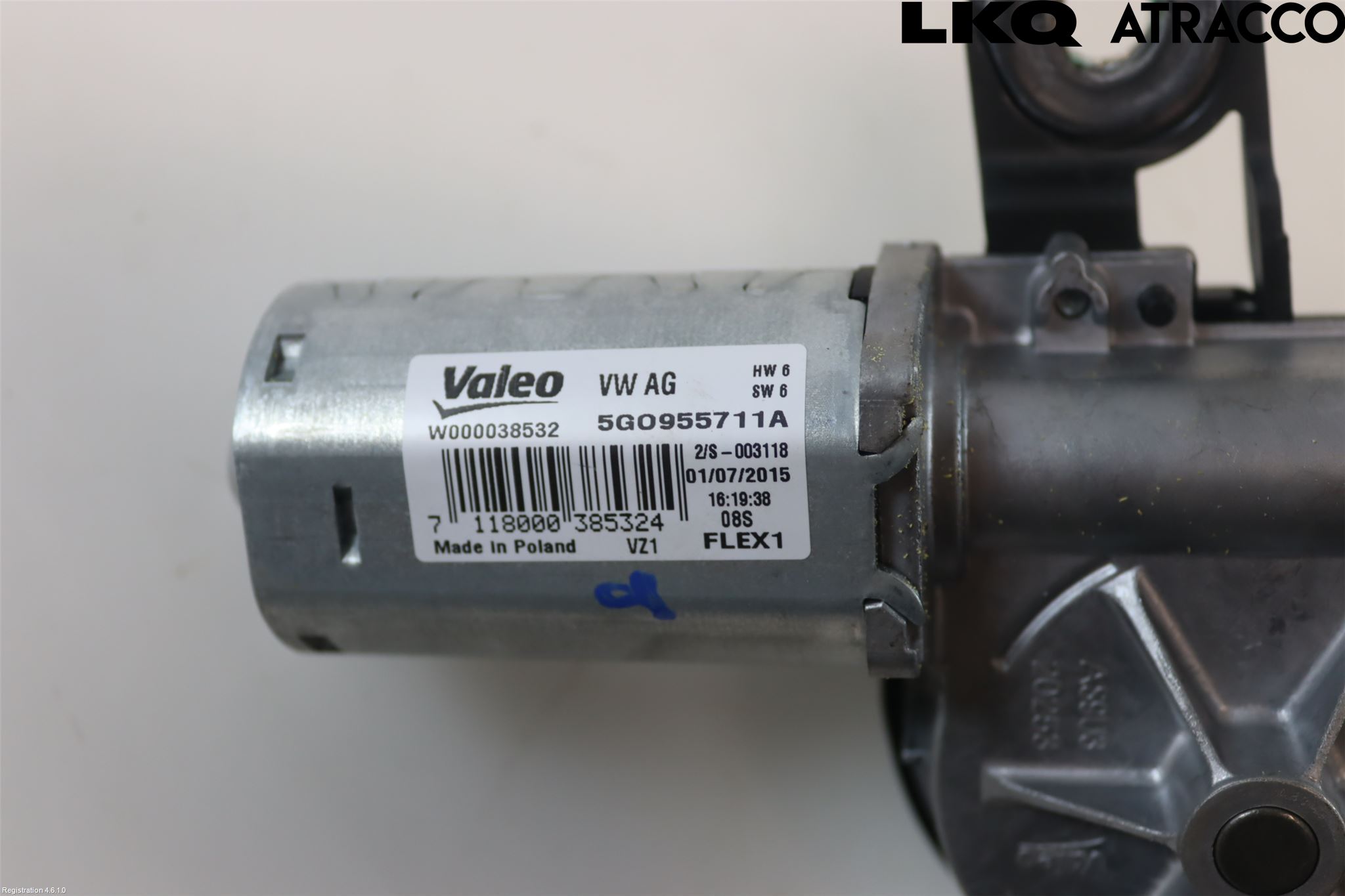 Volkswagen VW PASSAT 15-19 Viskermotor Bakluke
