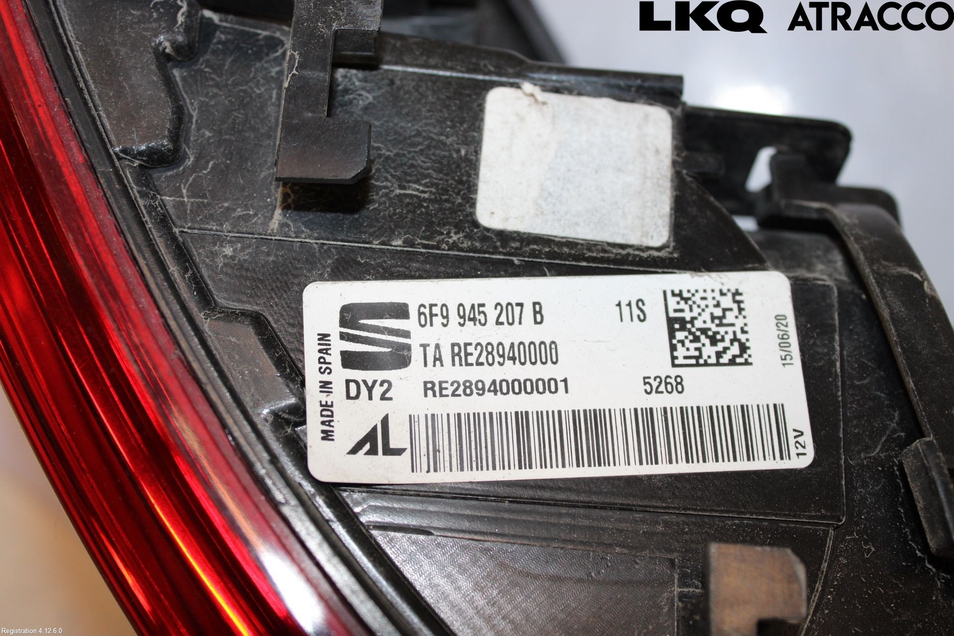 Seat ARONA Baklykt Venstre