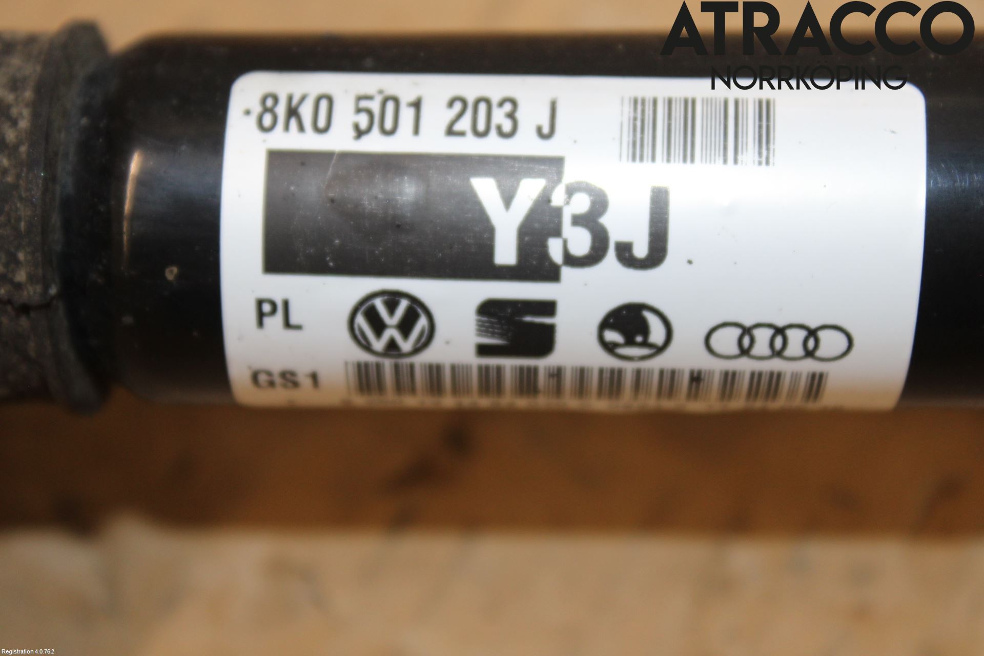 Audi A5 07-16 Drivaksel Bak Kompl Venstre