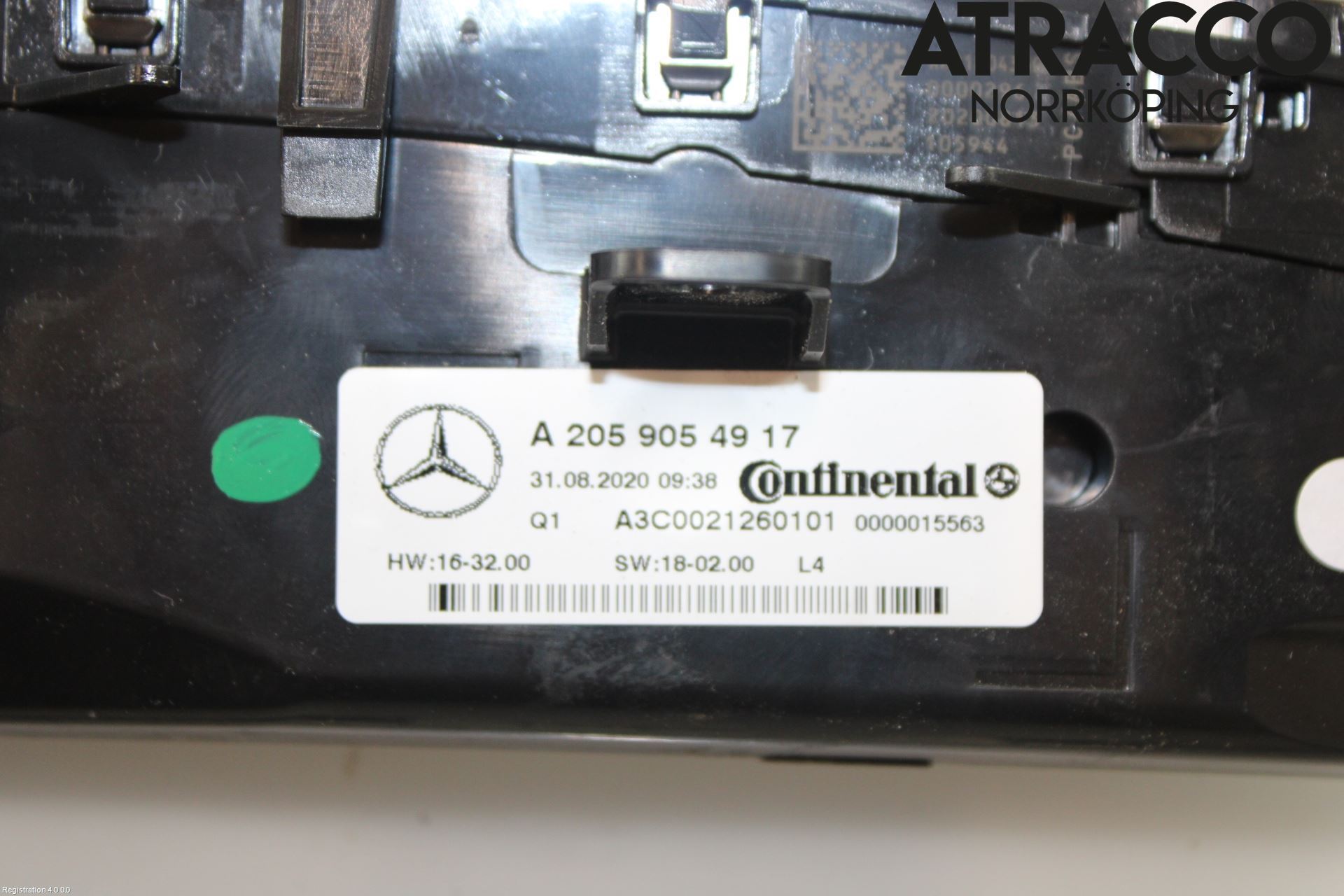Mercedes-Benz MB EQC (N293) 20- Varmeapparat Panel(Regulering)