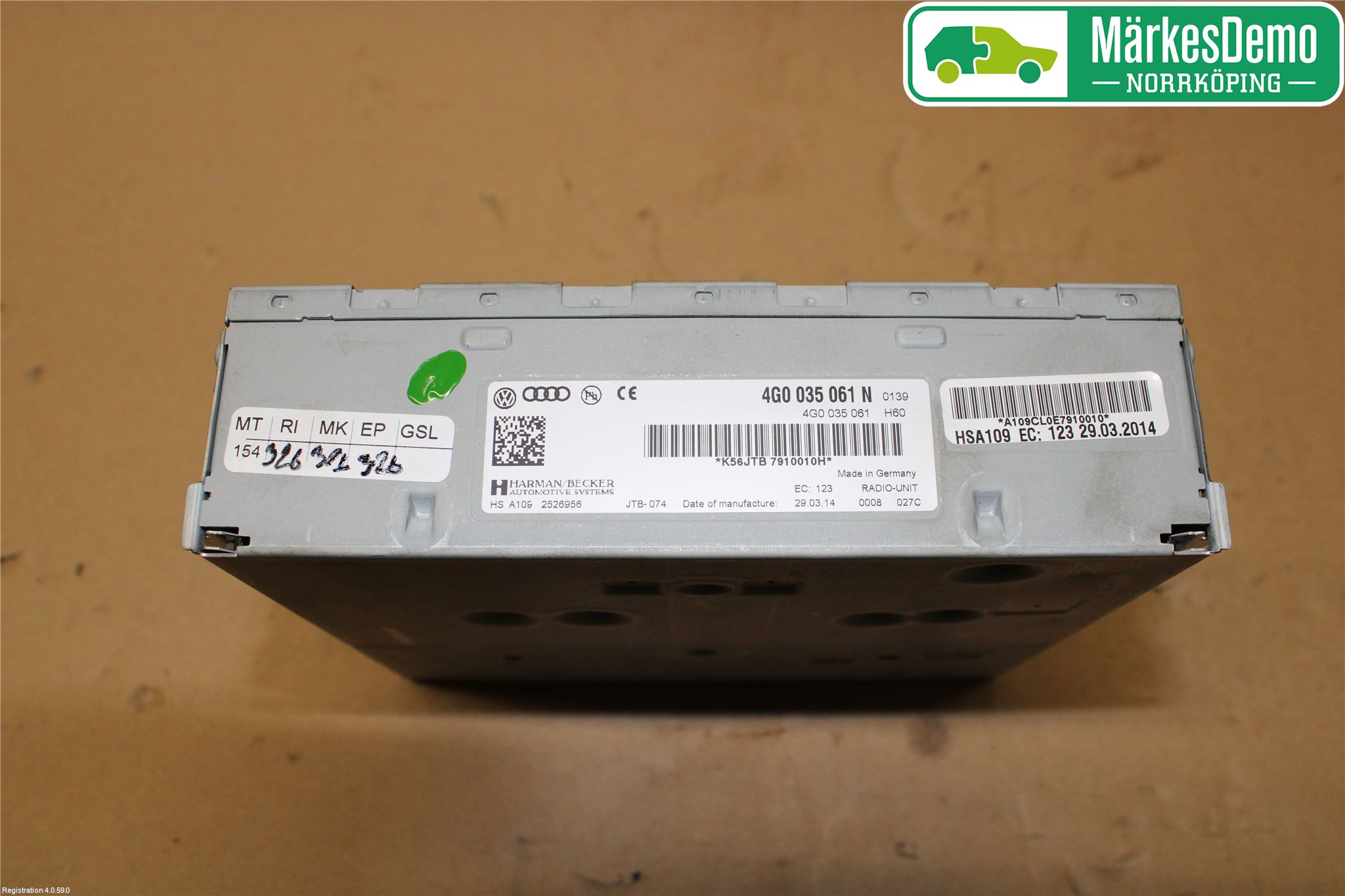 Audi A6/S6 4G 11-18 Stereo Radio Med Cd