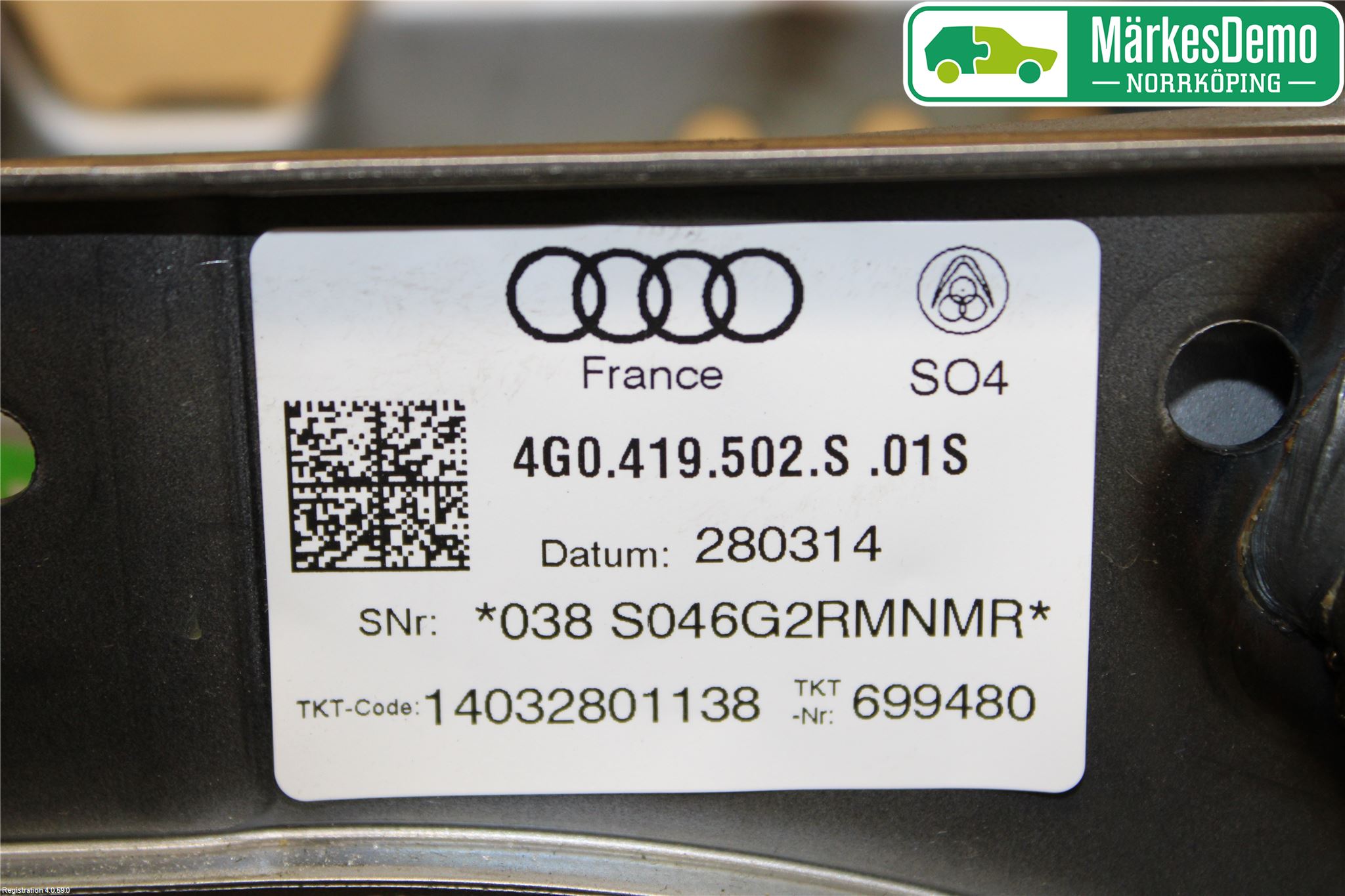 Audi A6/S6 4G 11-18 Rattakselaggregat Justerbart