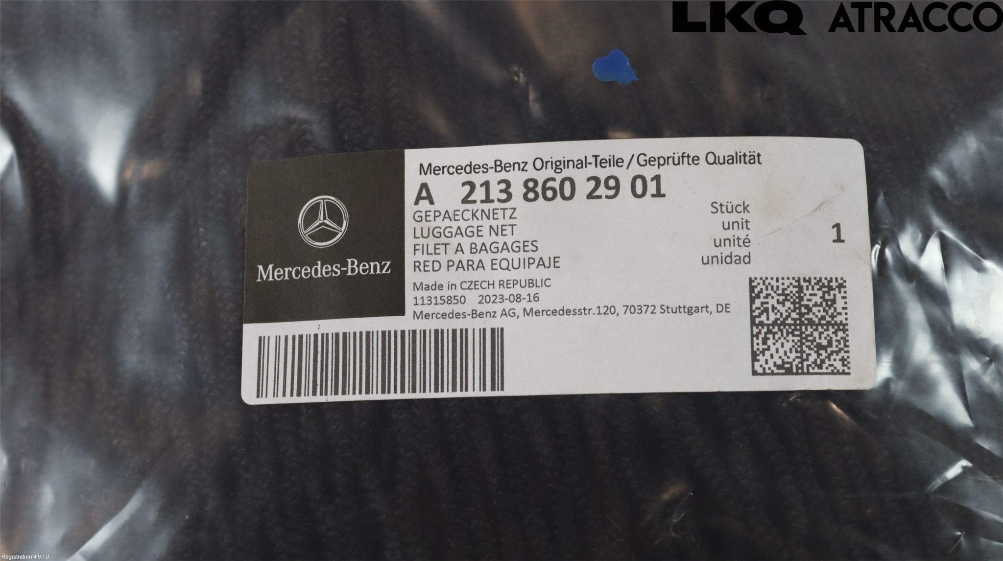 Mercedes-Benz MB E-KLASS (W213) 16-23 Innr Lastenett