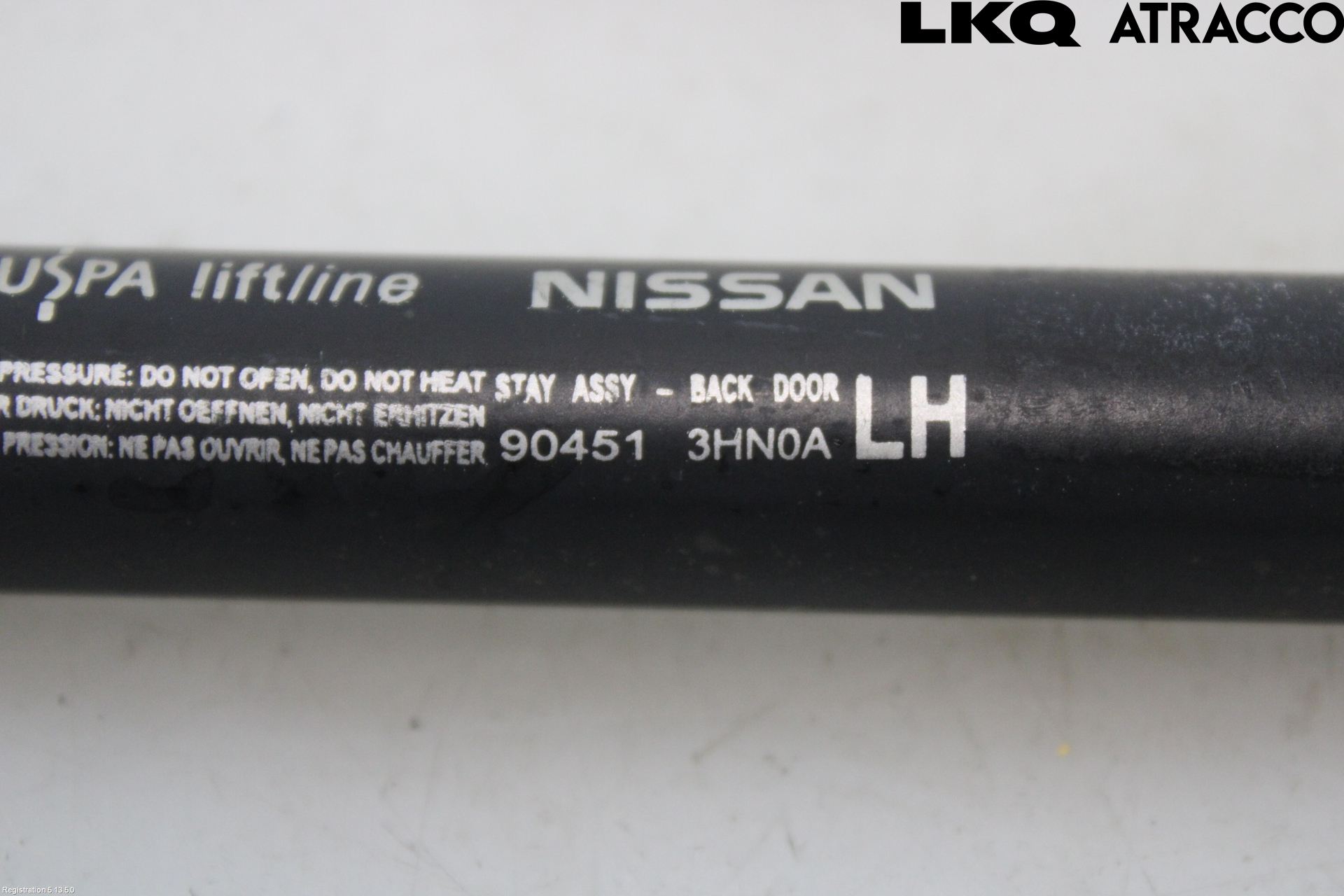 Nissan MICRA 11-16 Bakluke Demper-Gassfjær