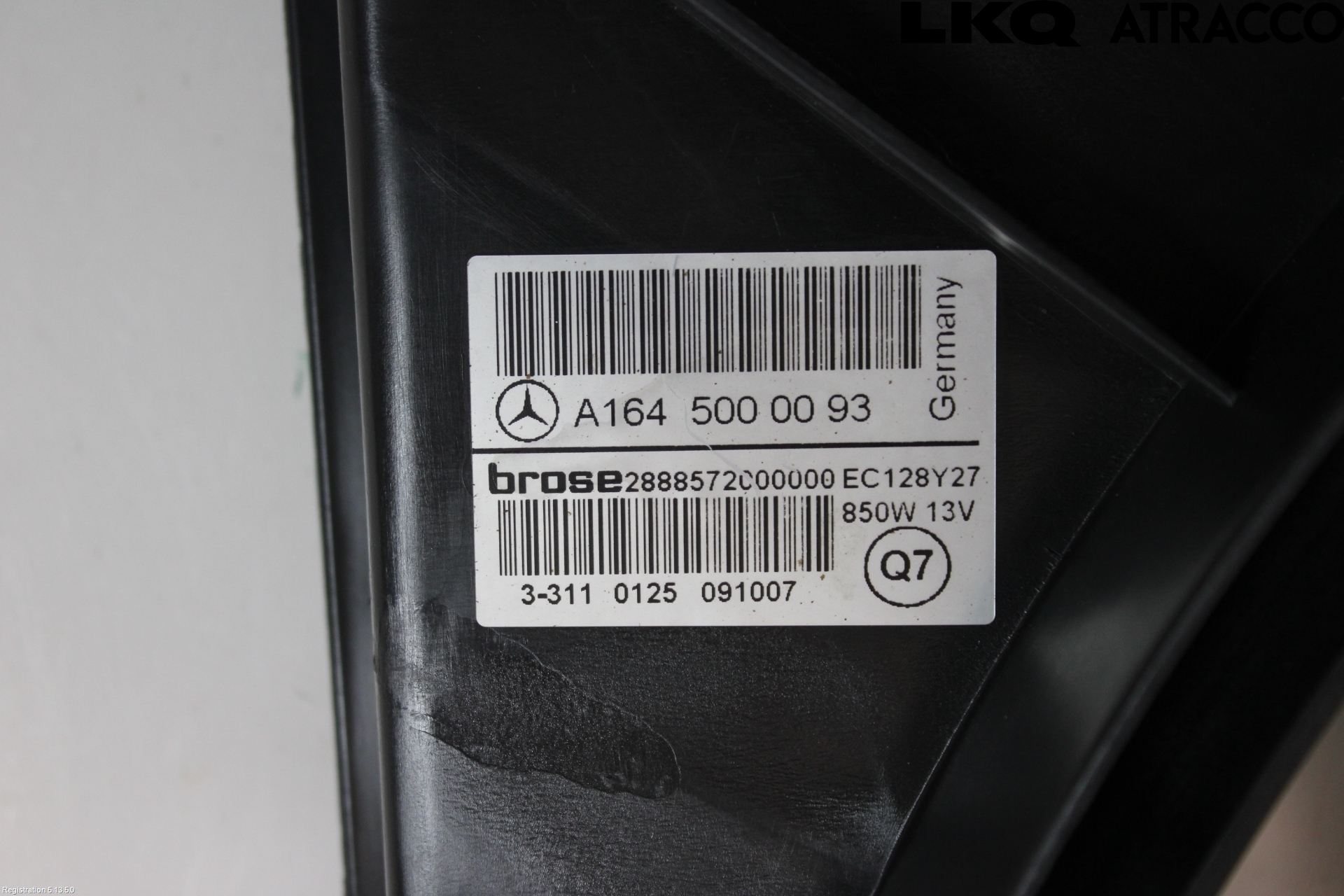 Mercedes-Benz MB ML (W164) 05-11 Kjølevifte Elektrisk