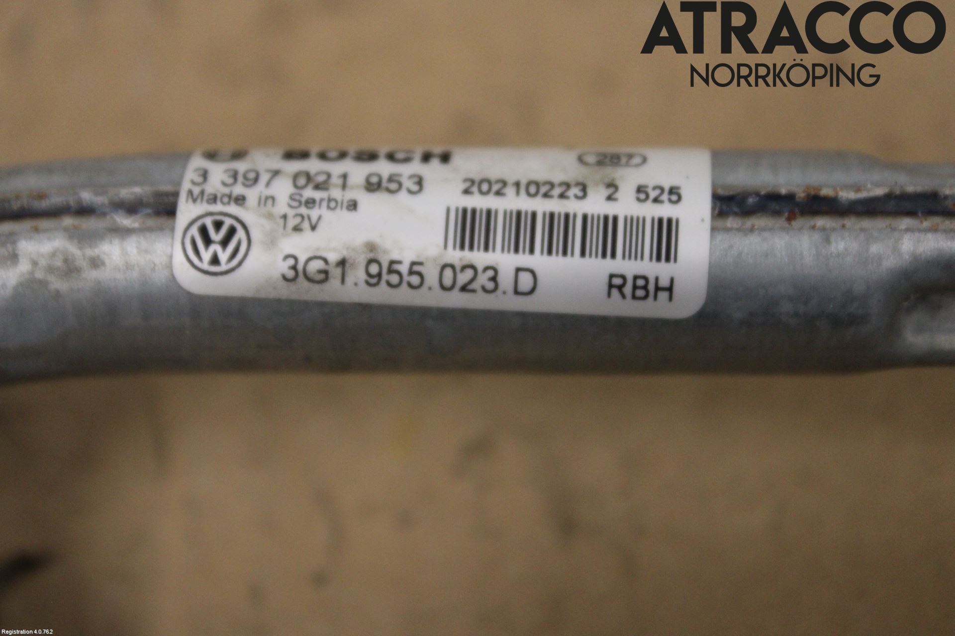Volkswagen VW ARTEON 17- Viskeroverføring Frontrute