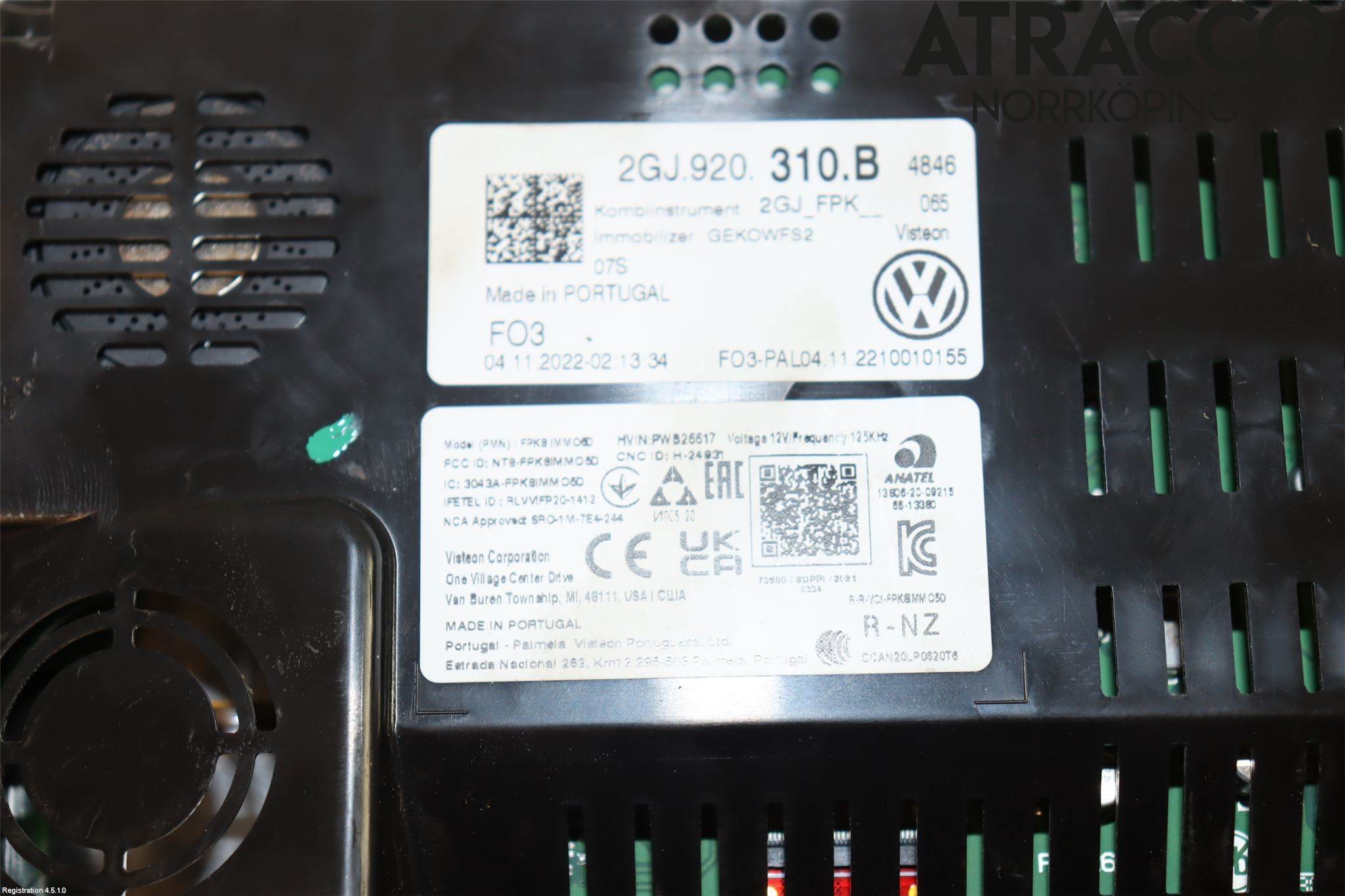Volkswagen VW T-ROC 18- Instr Kombinert