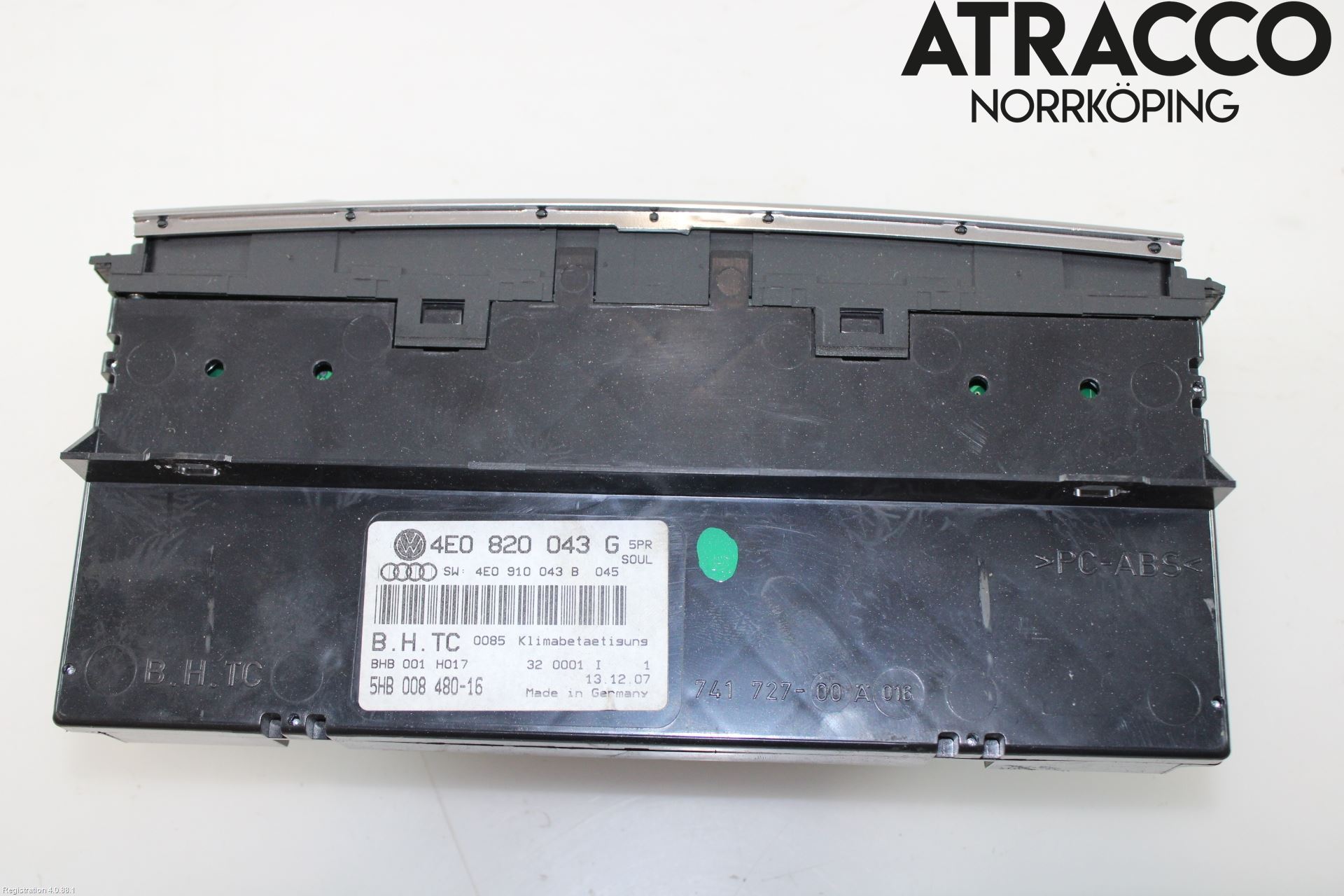 Audi A8/S8 4E  02-09 Varmeapparat Panel(Regulering)
