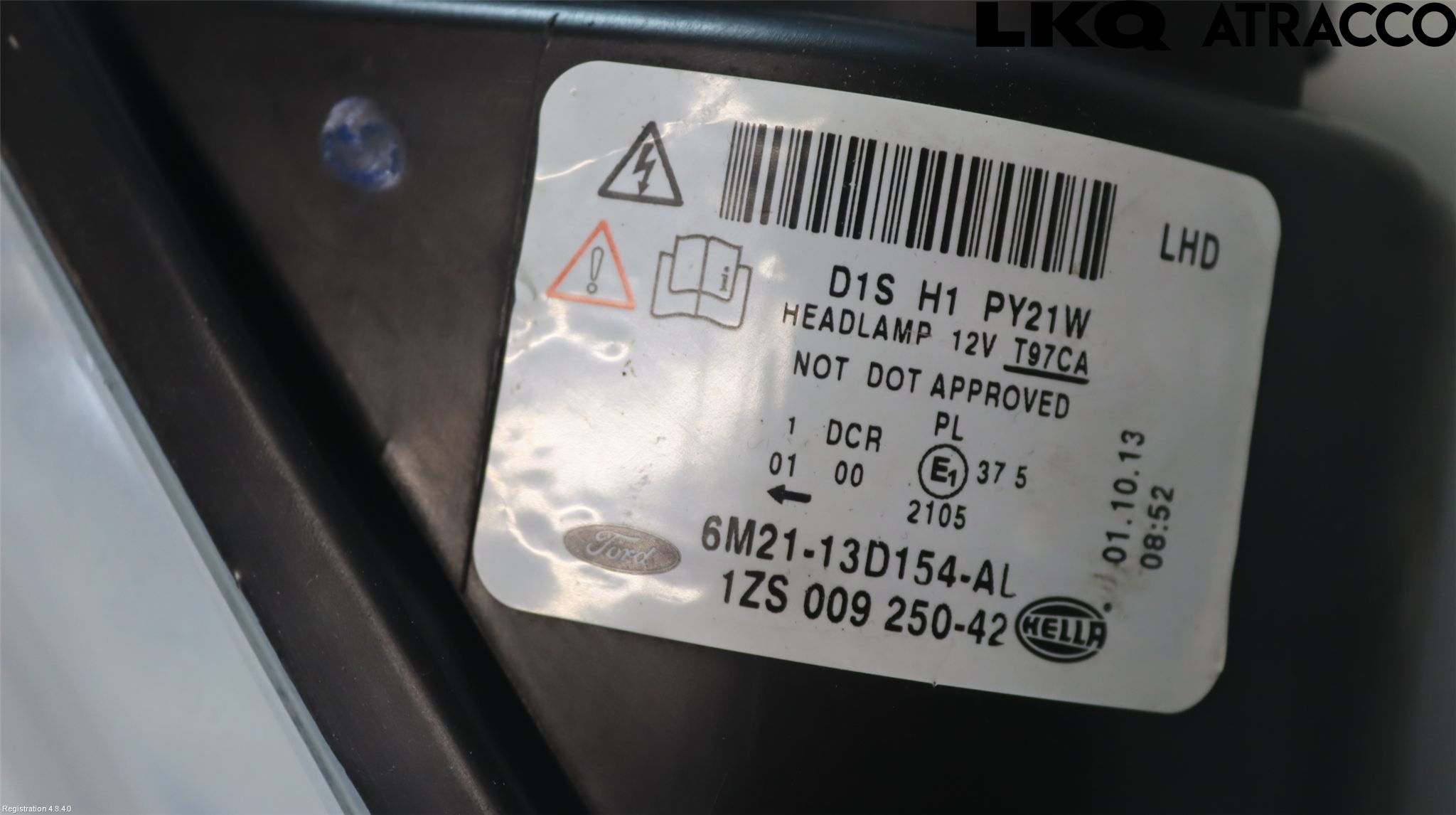 Ford S-MAX 06-15 Frontlykt Høyre