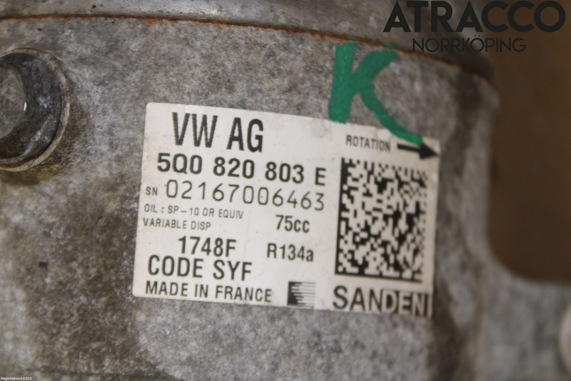 Volkswagen VW POLO 10-17 Varme Ac Kompressor