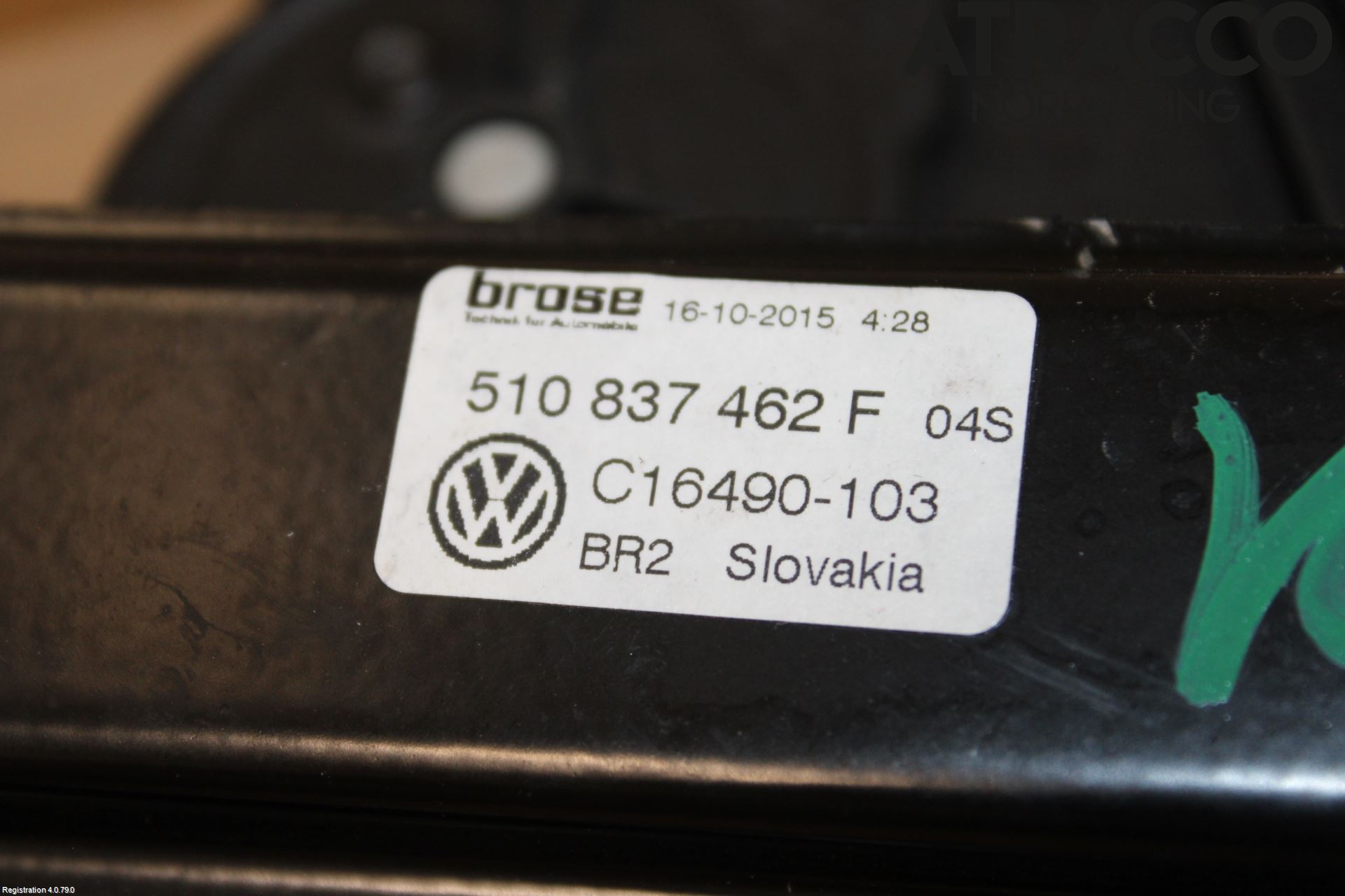 Volkswagen VW GOLF SPORTSVAN 15-20 Vindusheis El Komp
