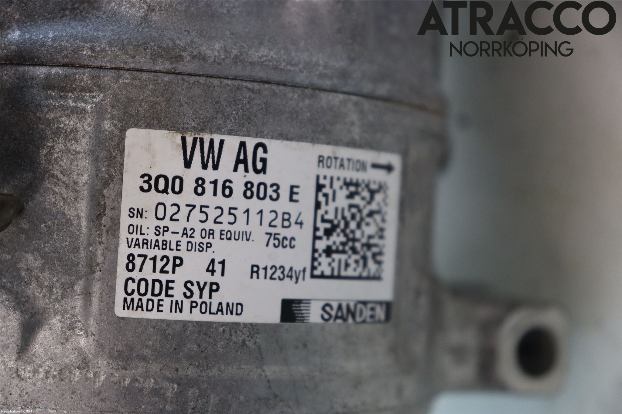 Seat ARONA Varme Ac Kompressor